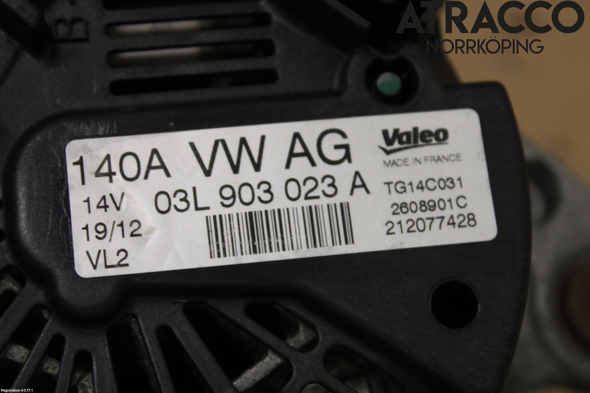 Volkswagen VW TIGUAN 07-16 Generator