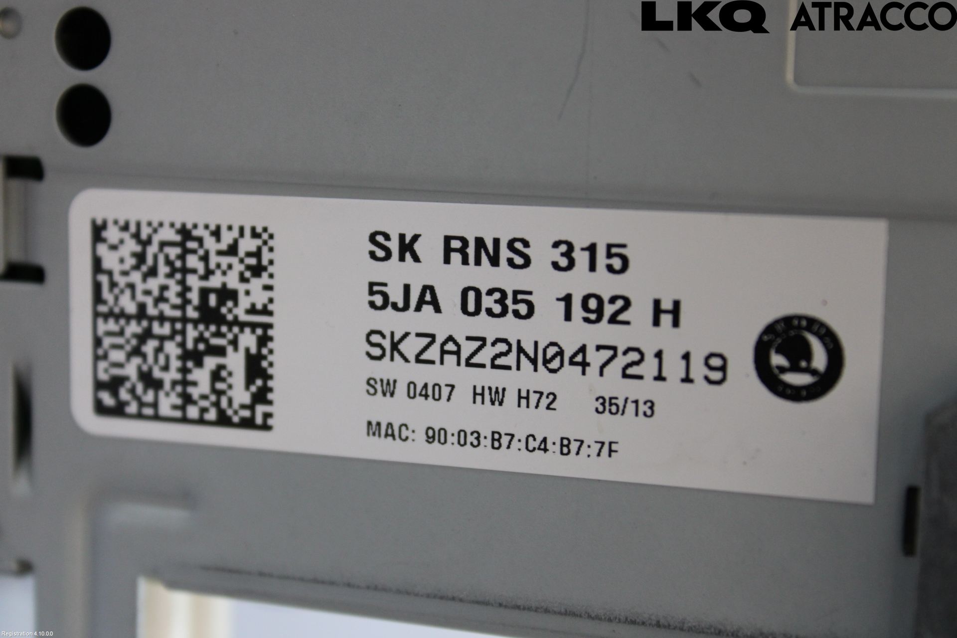 Skoda RAPID Cd Radio - Multimediapanel