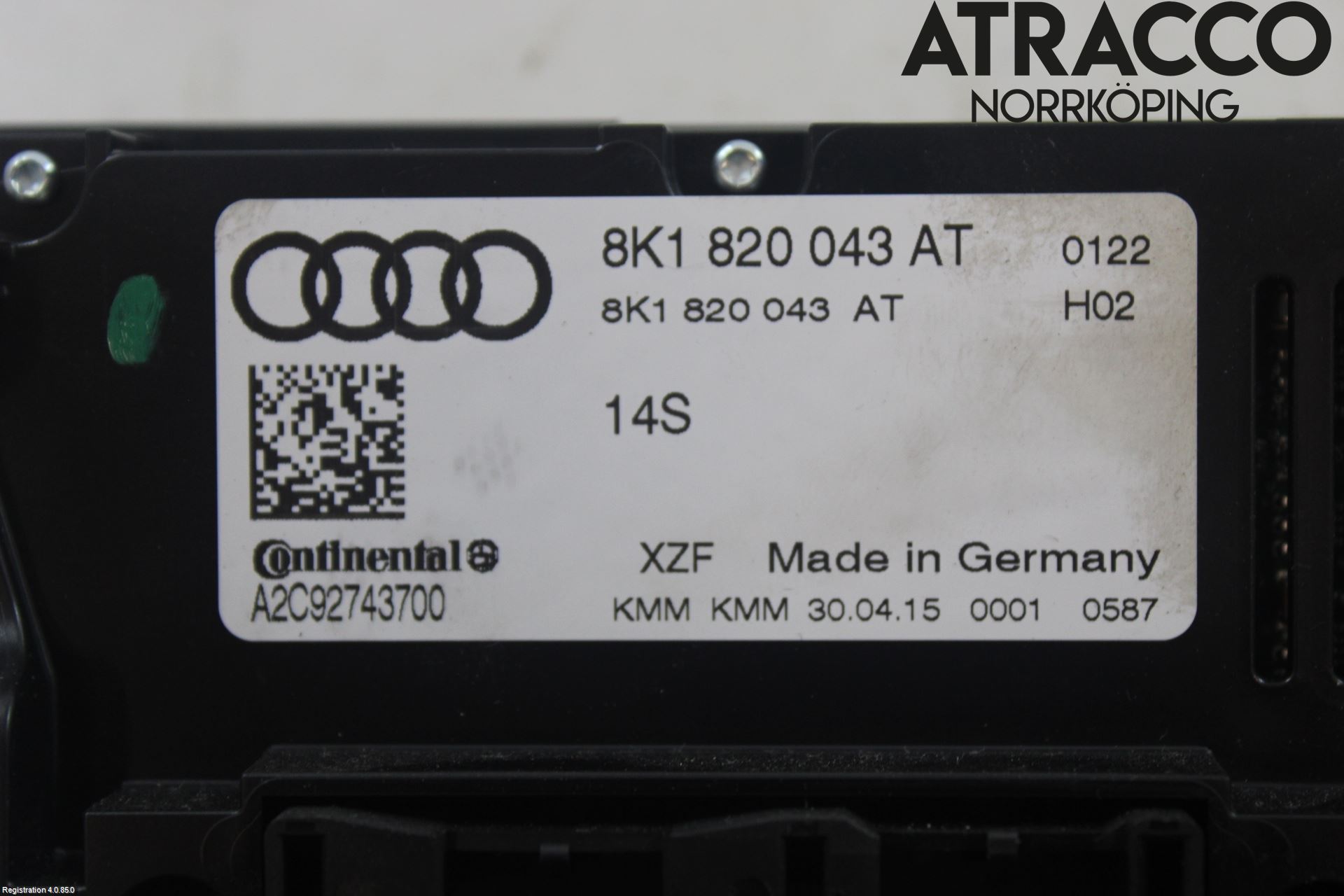 Audi A4 12-15 Värmereglage
