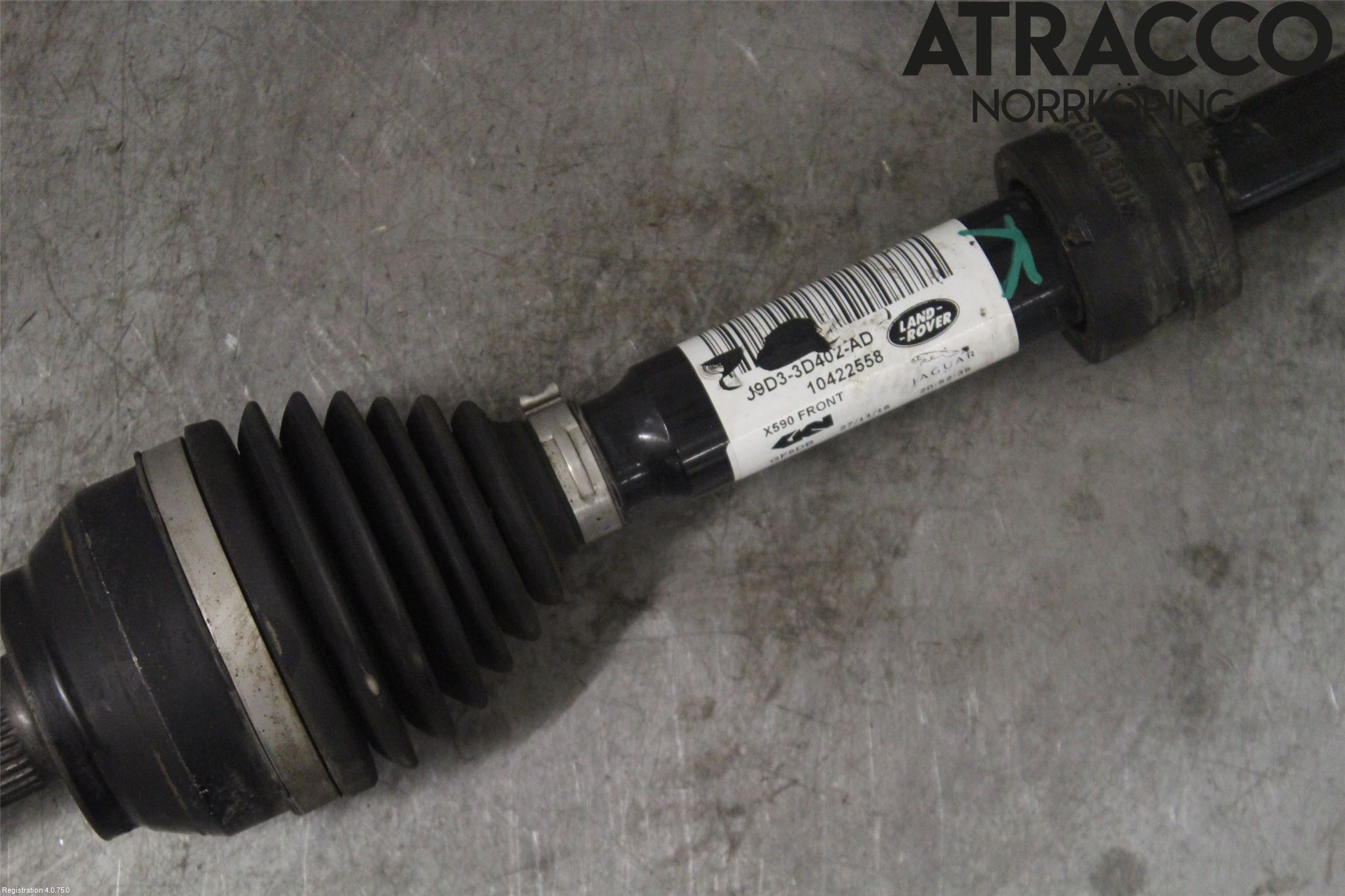 Jaguar I-PACE 18- Drivaxel Fram Vänster