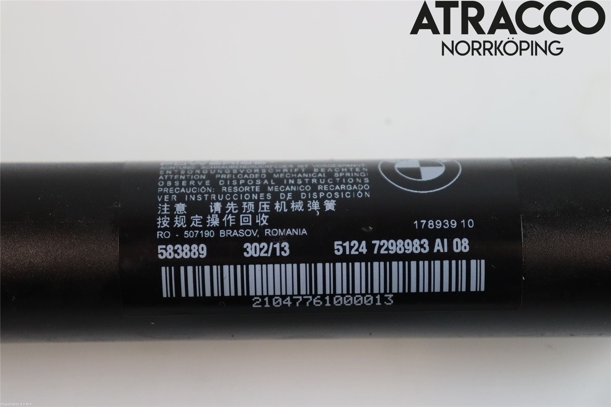 BMW 3 GT F34 13-19 Gasfjäder Baklucka