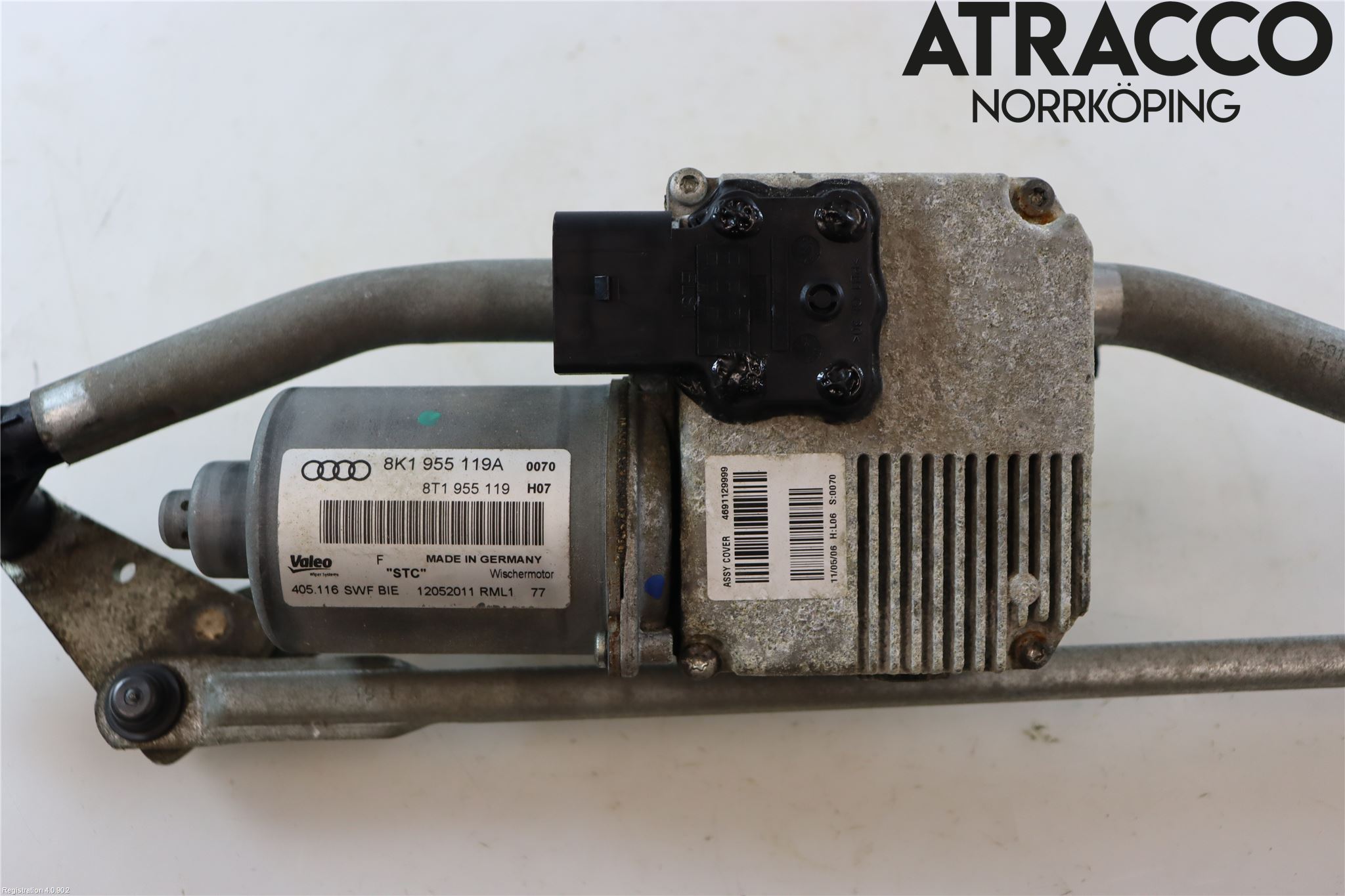 Audi A4/S4 08-11 Torkarmekanism Vindruta