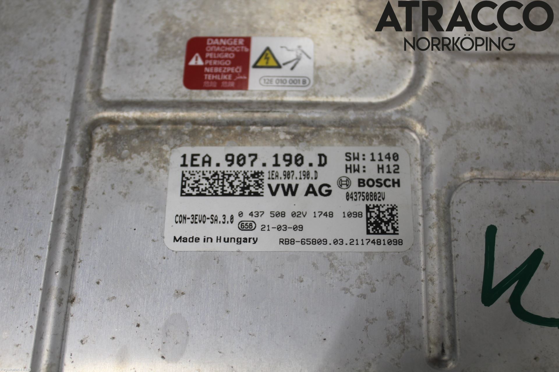 Volkswagen VW ID.4 21- Dc-Cd Omvandlare Hybrid