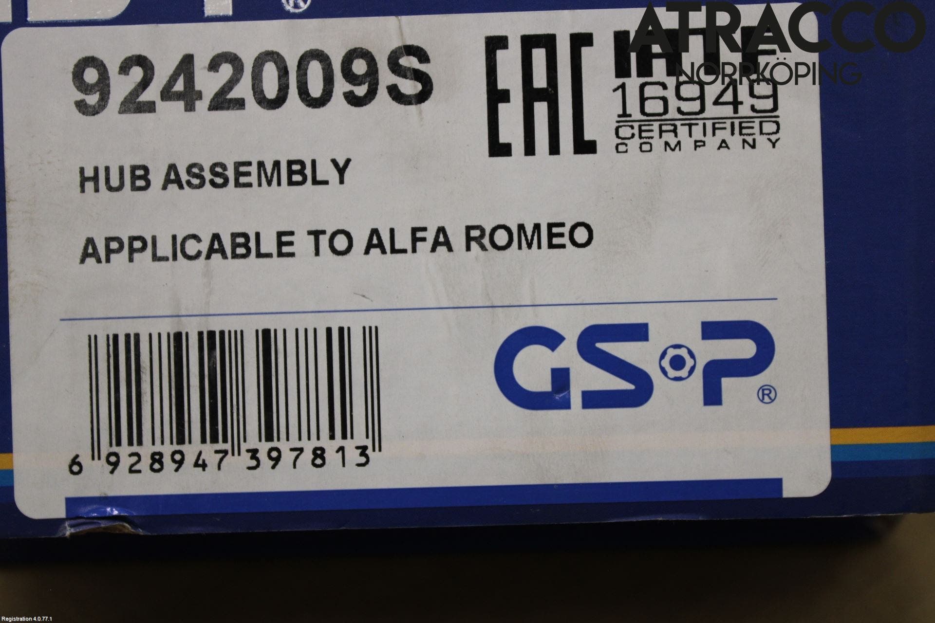 Alfa GIULIETTA Hjullager-Sats