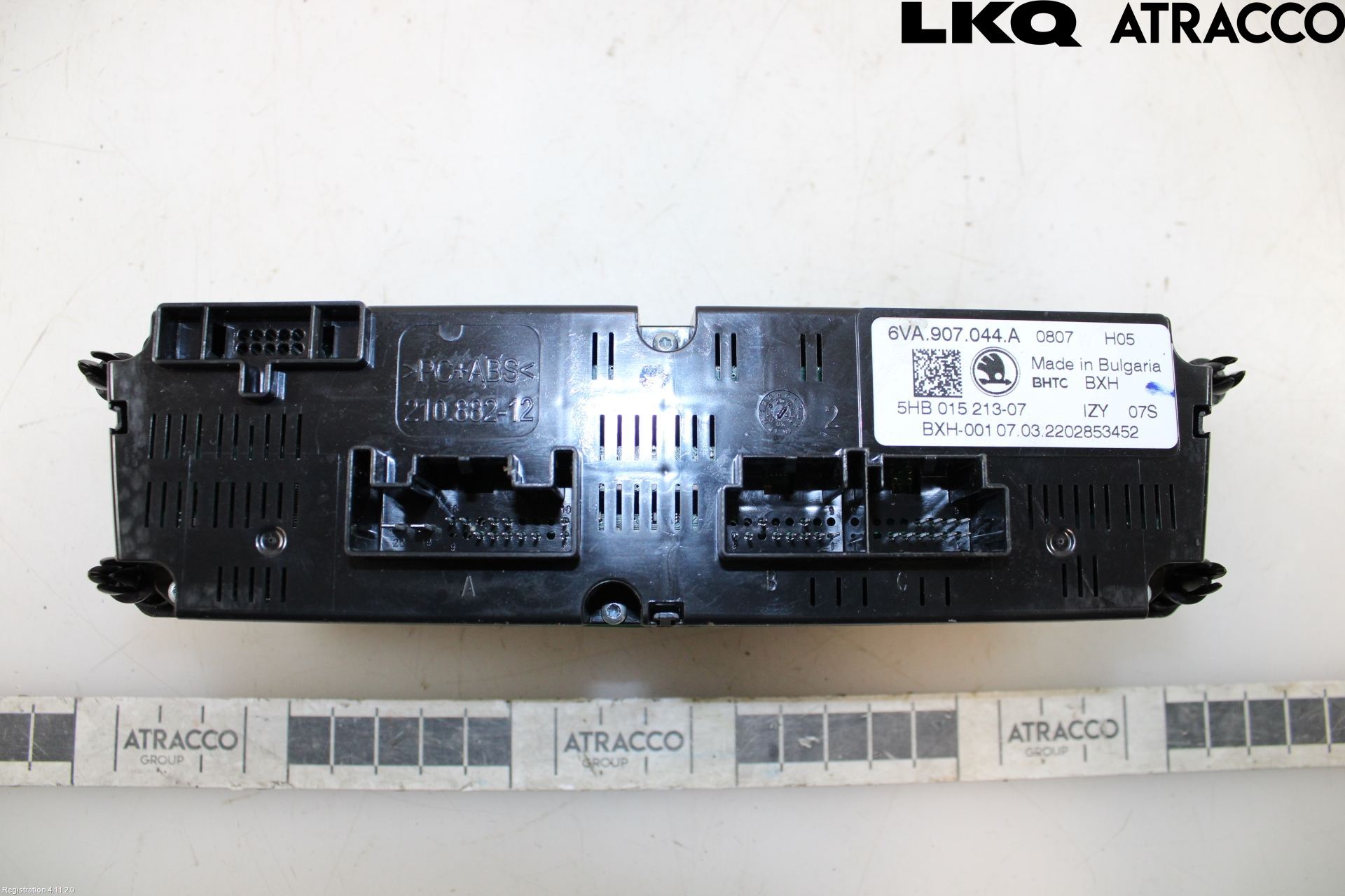 Skoda FABIA 22- Värmereglage