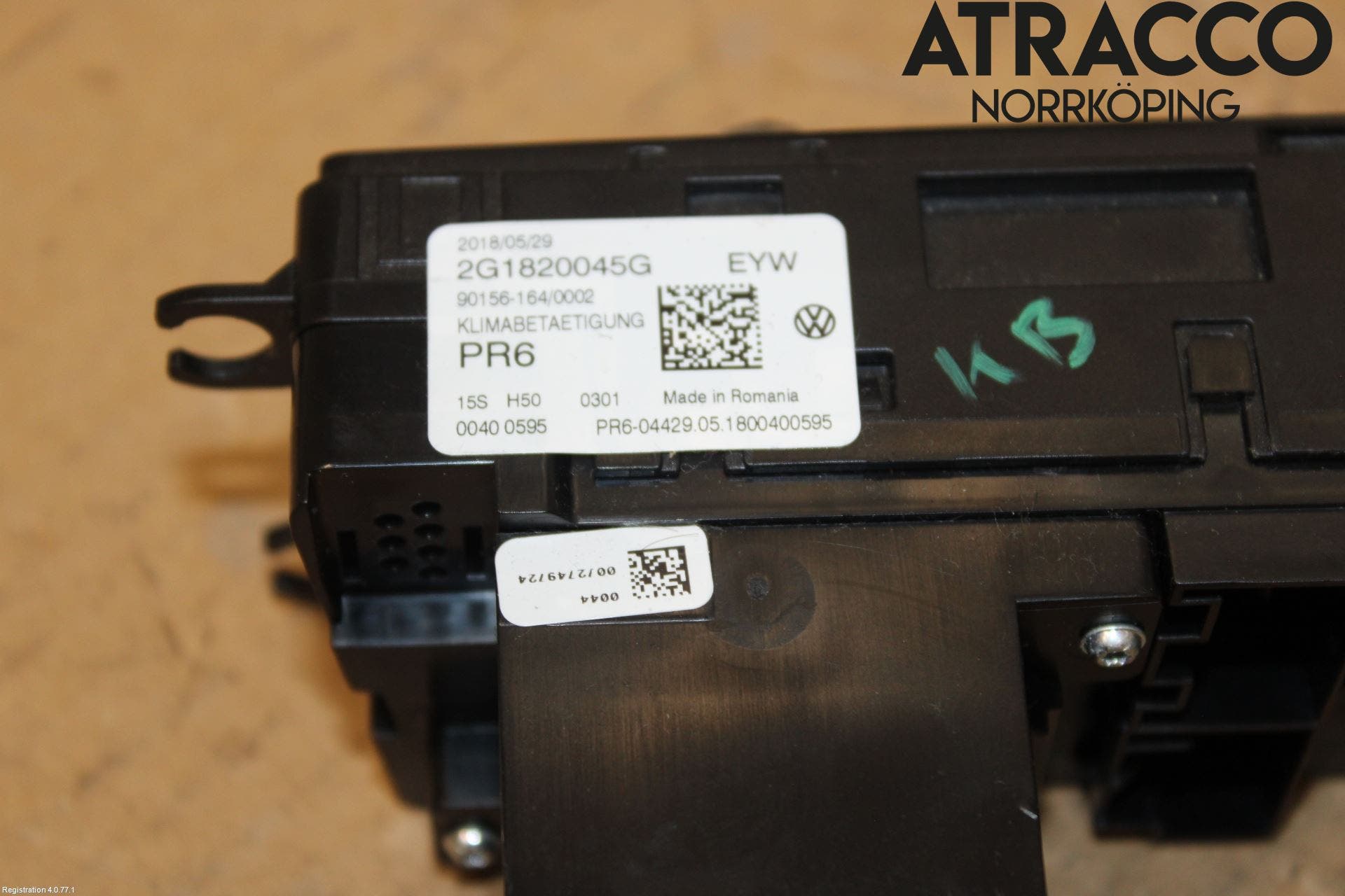 Volkswagen VW POLO VI 18->> Värmereglage