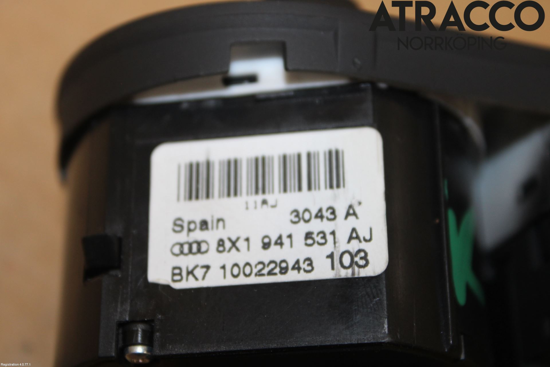 Audi A1/S1 11-18 Strömställare Ljus