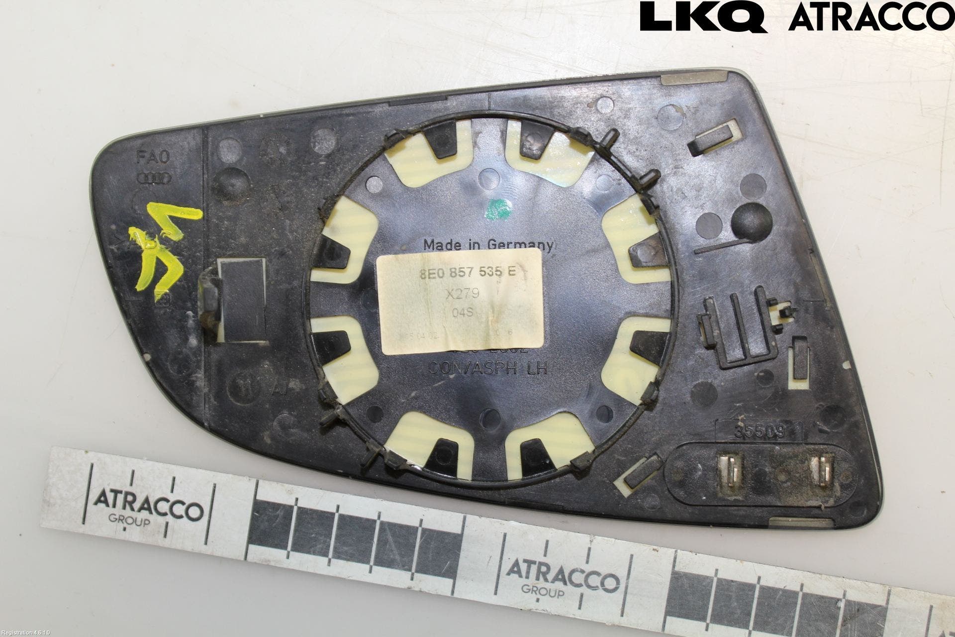 Audi A4/S4 01-05 Spegelglas Vä