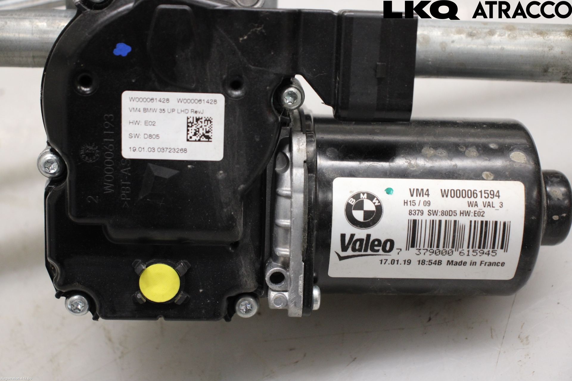 BMW 5 G30/G31/F90 17-23 Torkarmekanism Vindruta