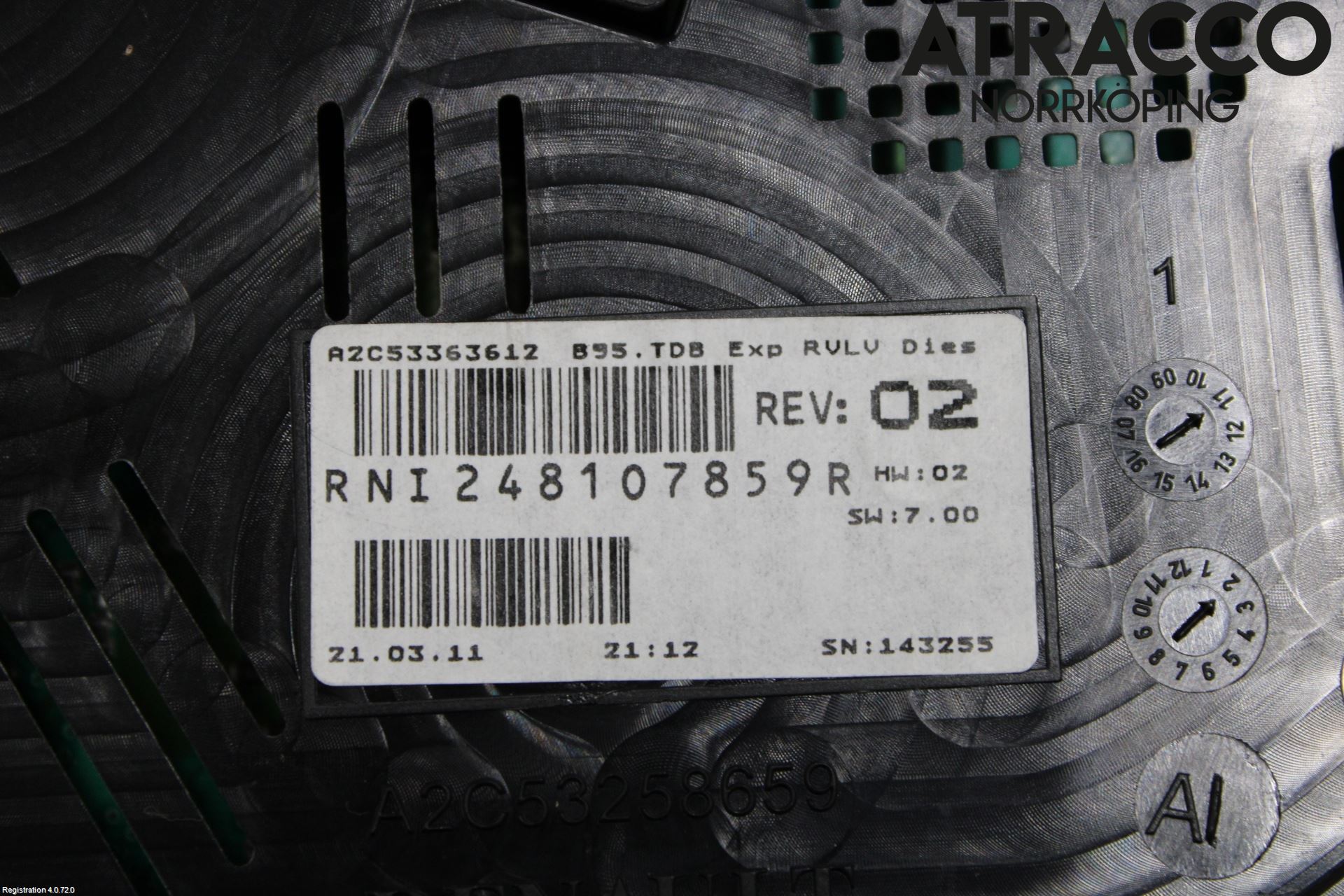 Renault MEGANE III 09-15 Instrument Komb