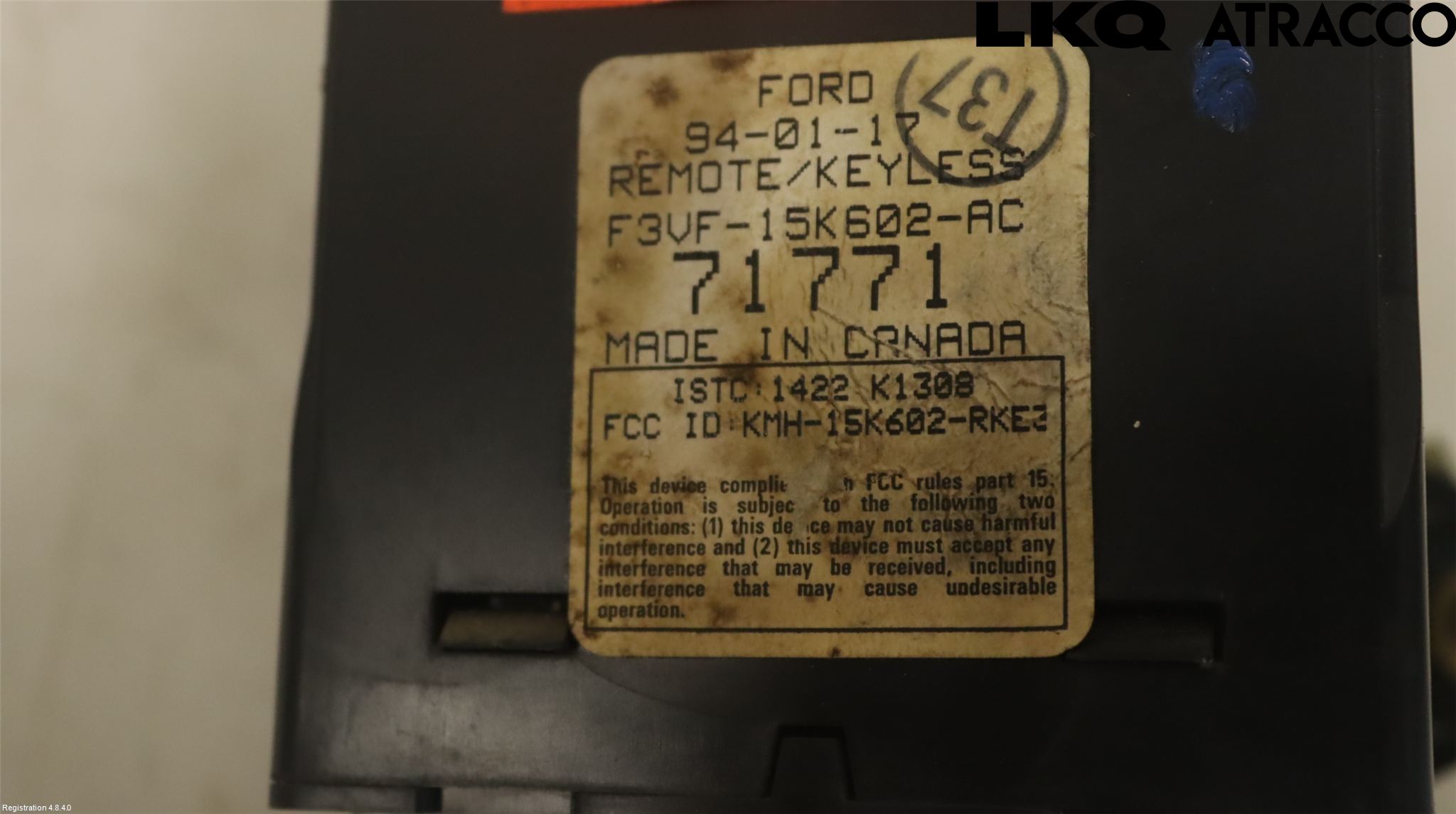 Lincoln TOWN CAR Styrenhet Nyckellöst System