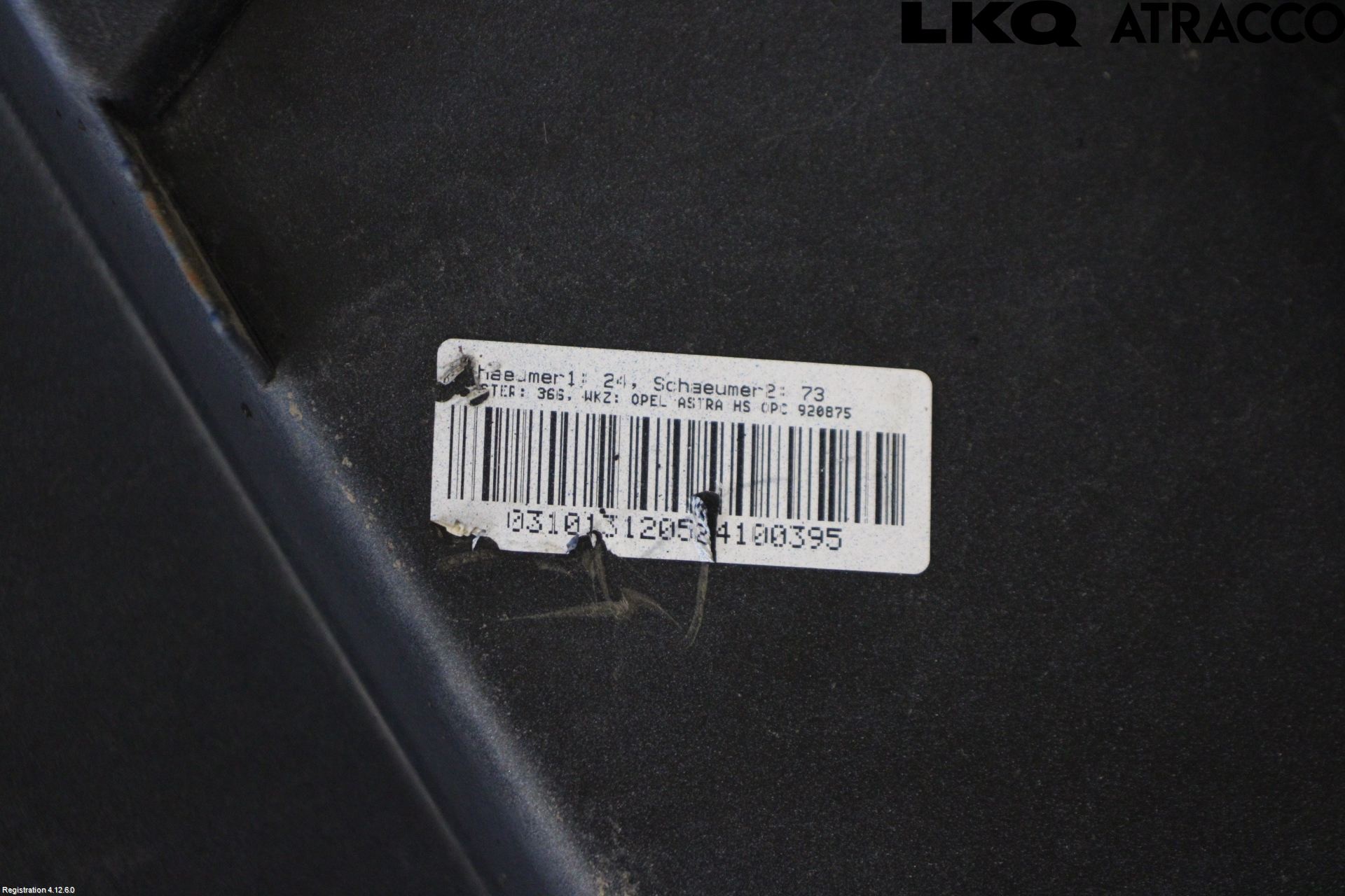 Opel ASTRA J 10-15 Stötfångarbeklädnad Bak