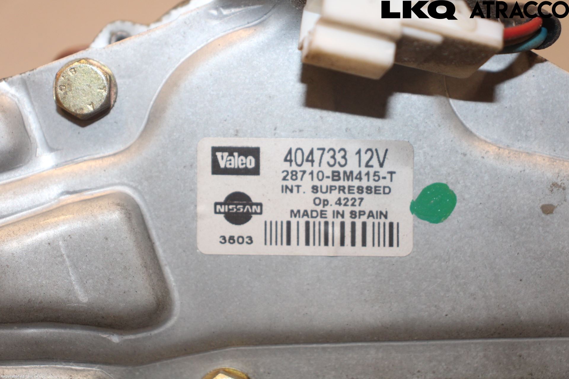Nissan ALMERA    00-06 Torkarmotor Baklucka