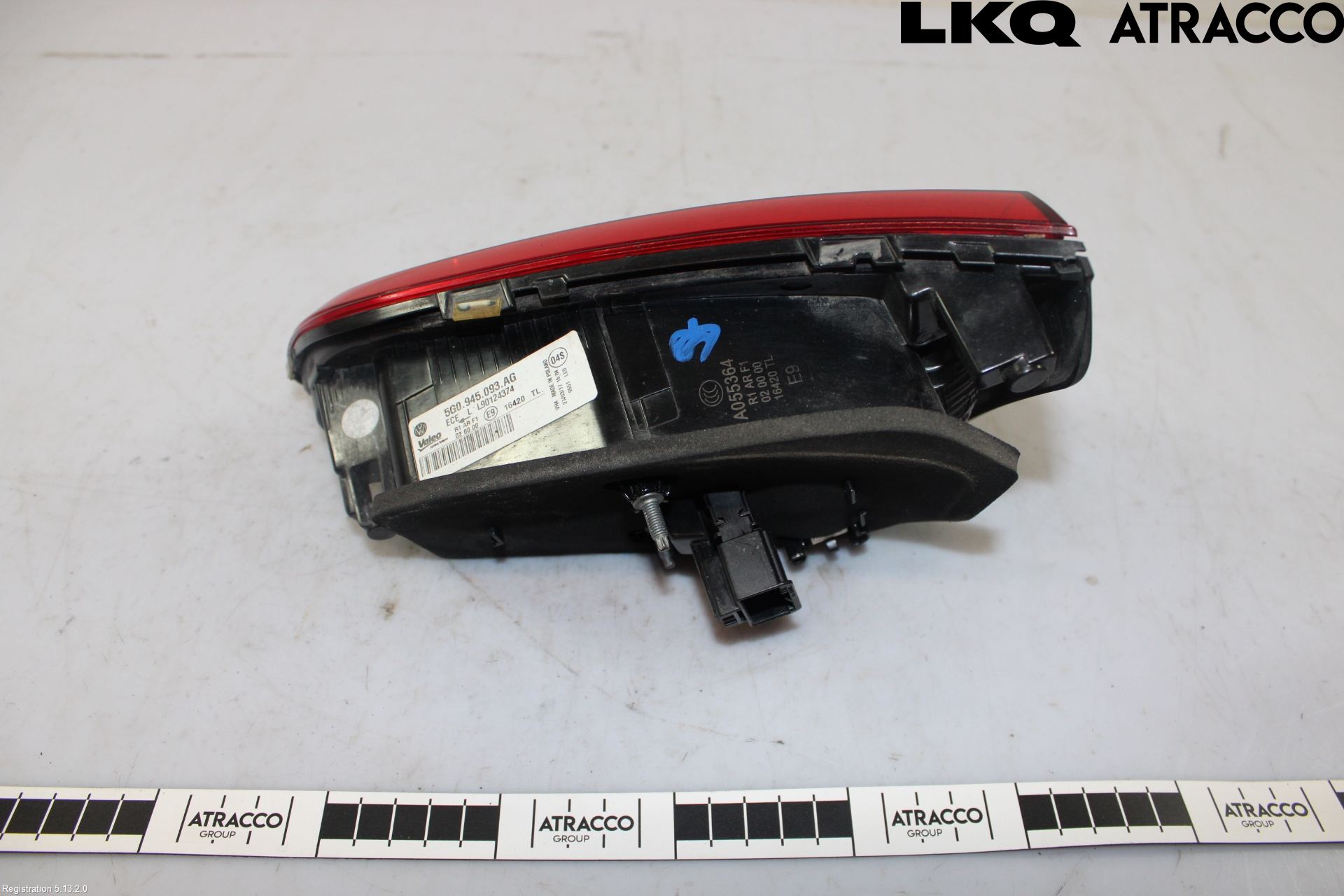 Volkswagen VW GOLF / E-GOLF VII 13-20 Bakljus Lucka Vä