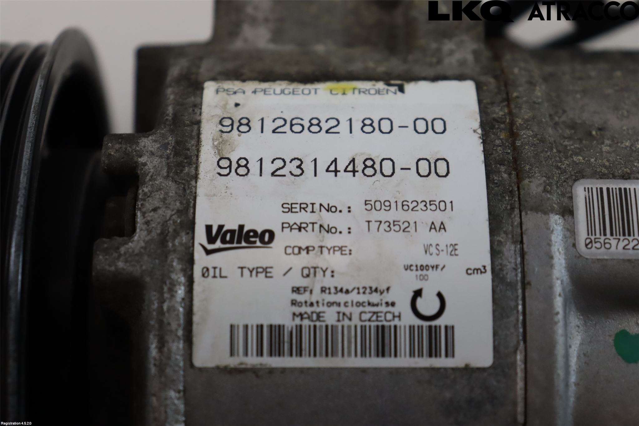 Citroen C4 PICASSO 14-18 Ac Kompressor