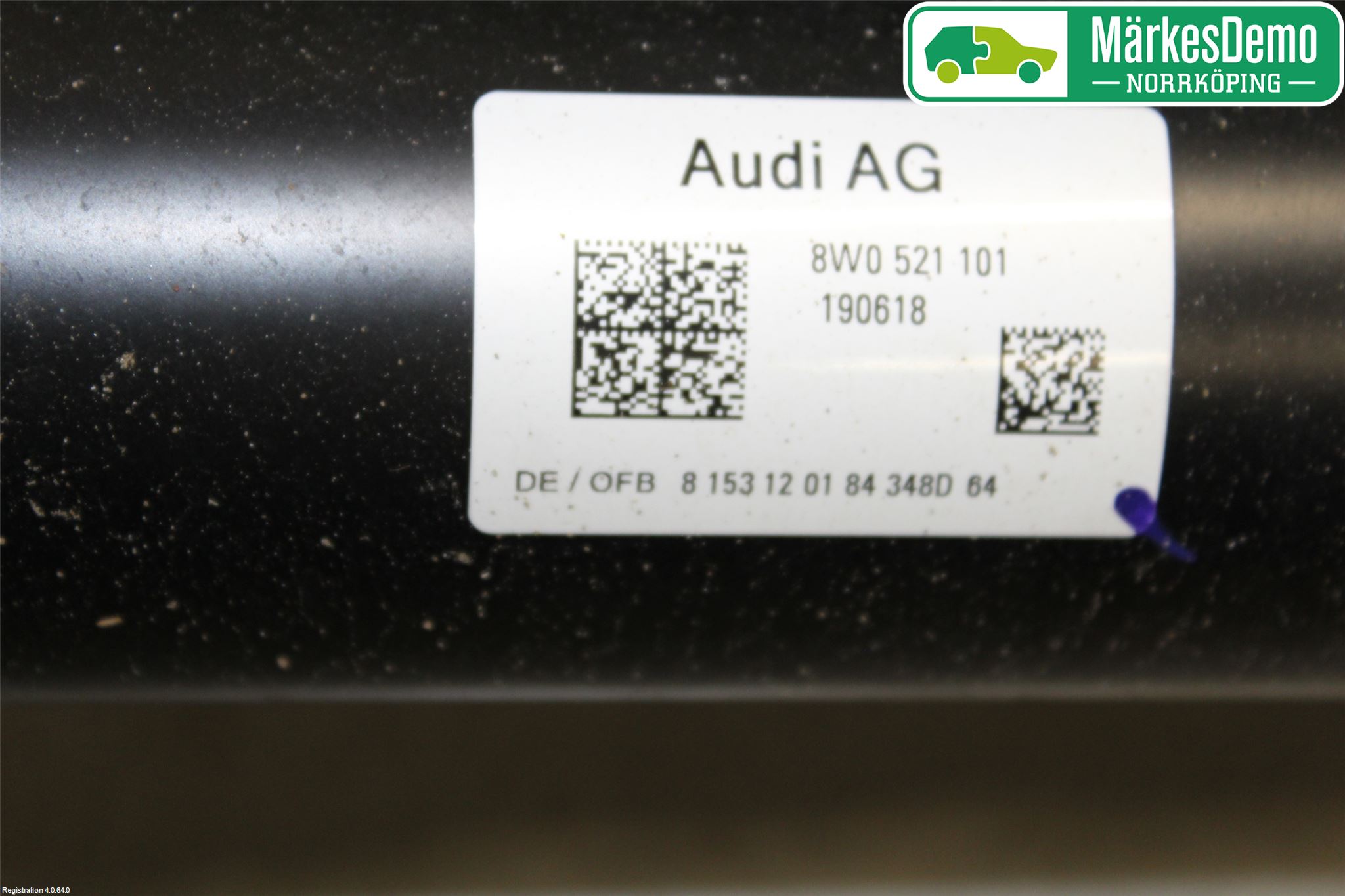 Audi A4/S4 B9 16-19 Mellanaxel Komp