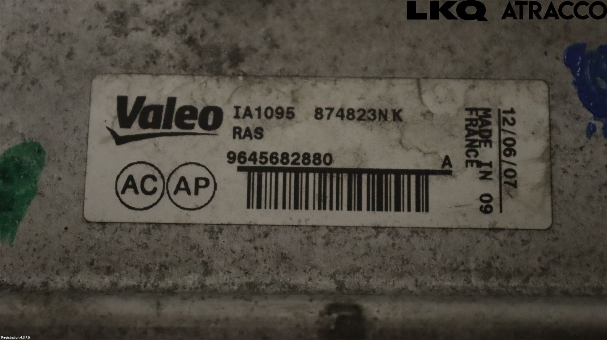 Peugeot 407 Laddluft-Intercooler Kyl