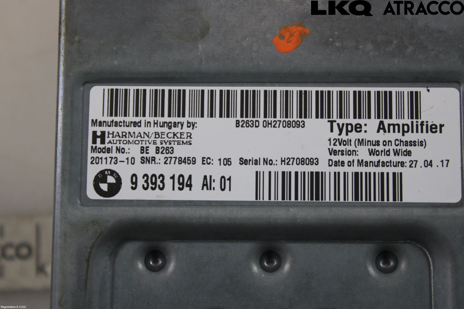 BMW 4 F32/F33/F82/F83 13-20 Antennförstärkare