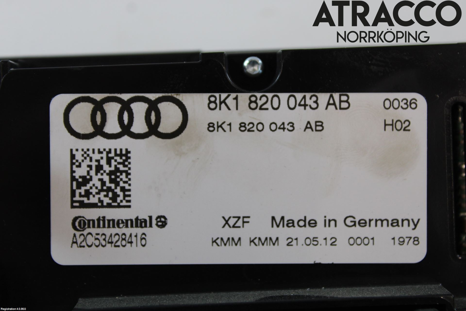 Audi A4 12-15 Värmereglage