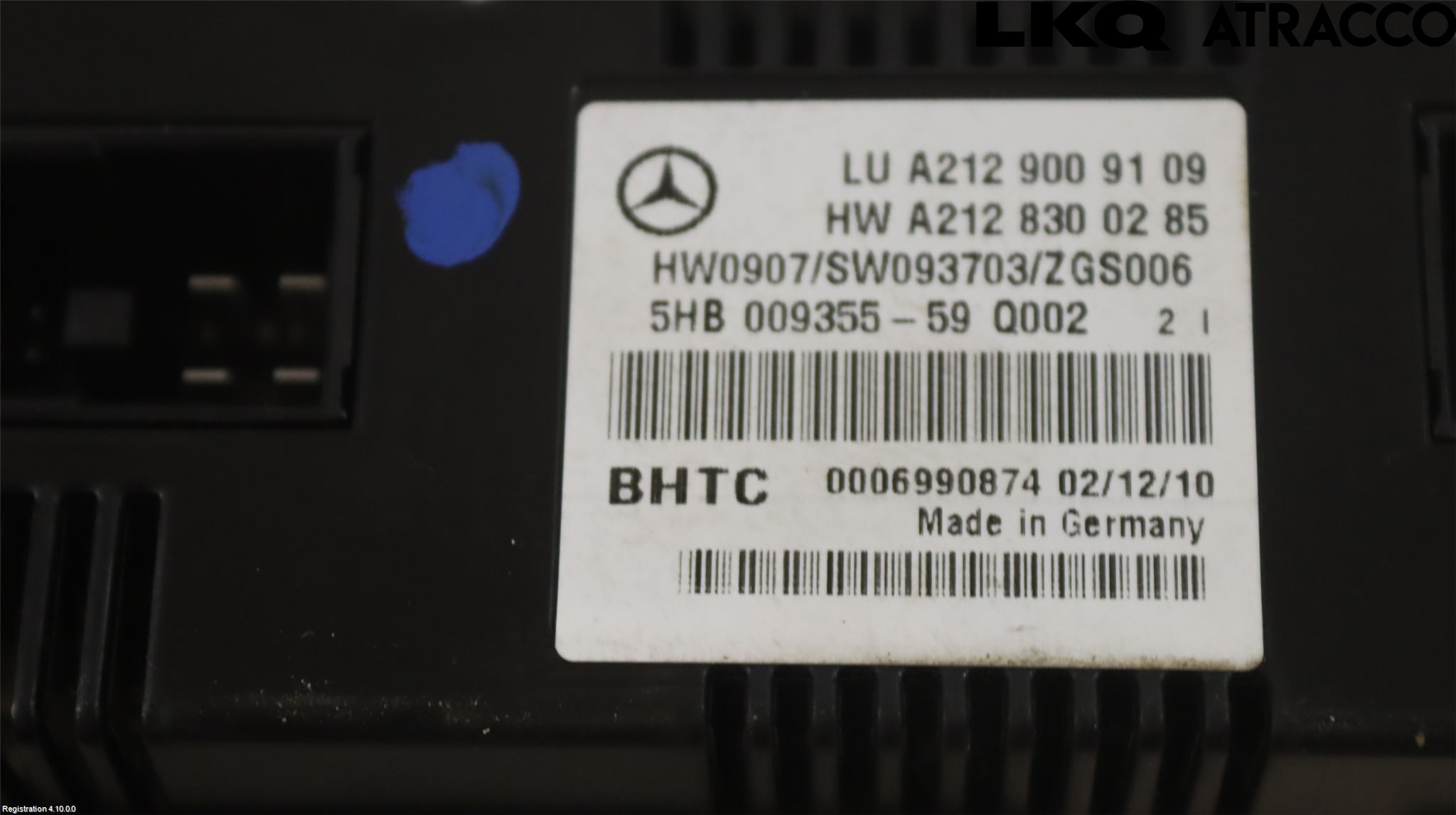 Mercedes-Benz MB E-KLASS (W212) 09-16 Värmereglage