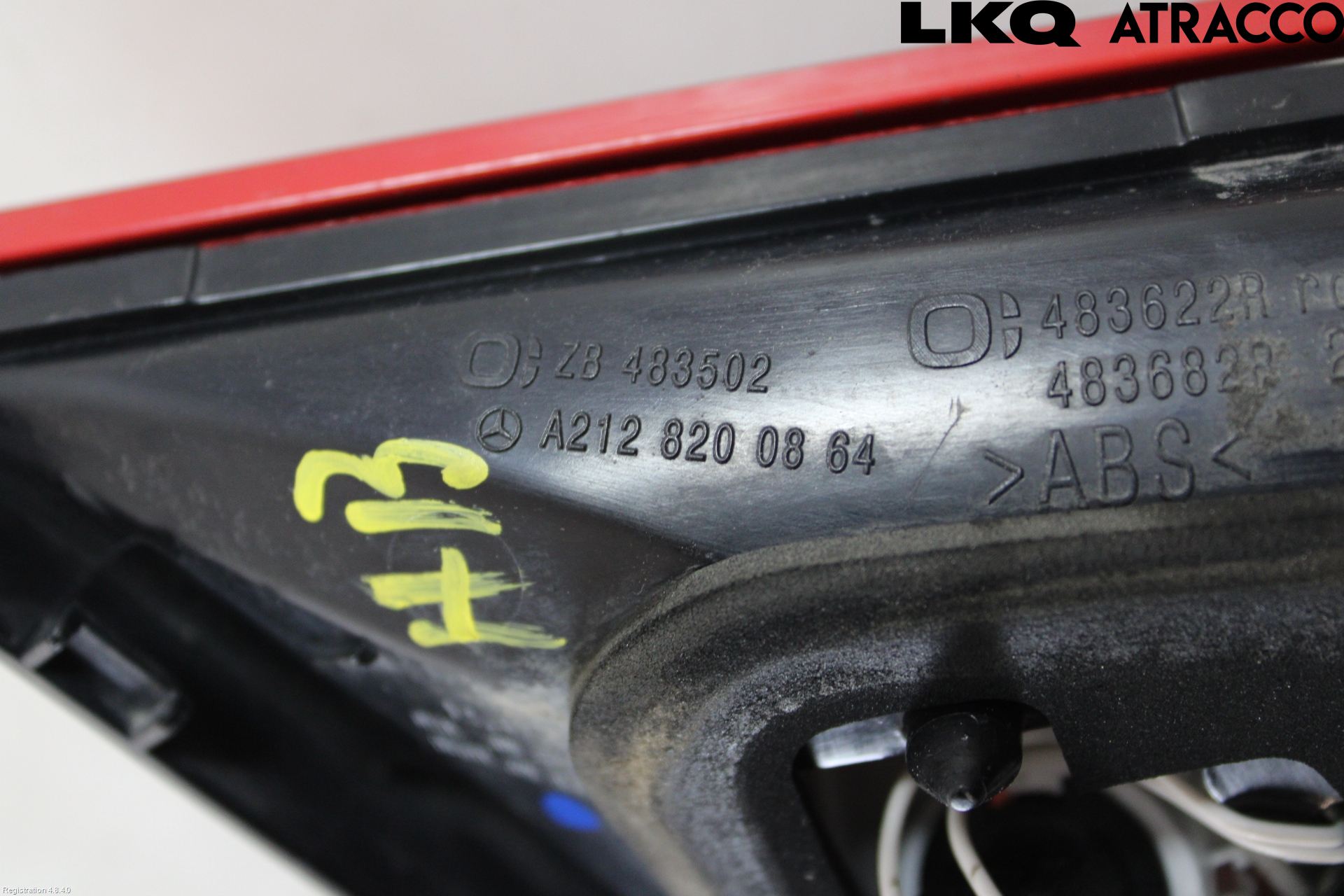 Mercedes-Benz MB E-KLASS (W212) 09-16 Bakljus Lucka Hö