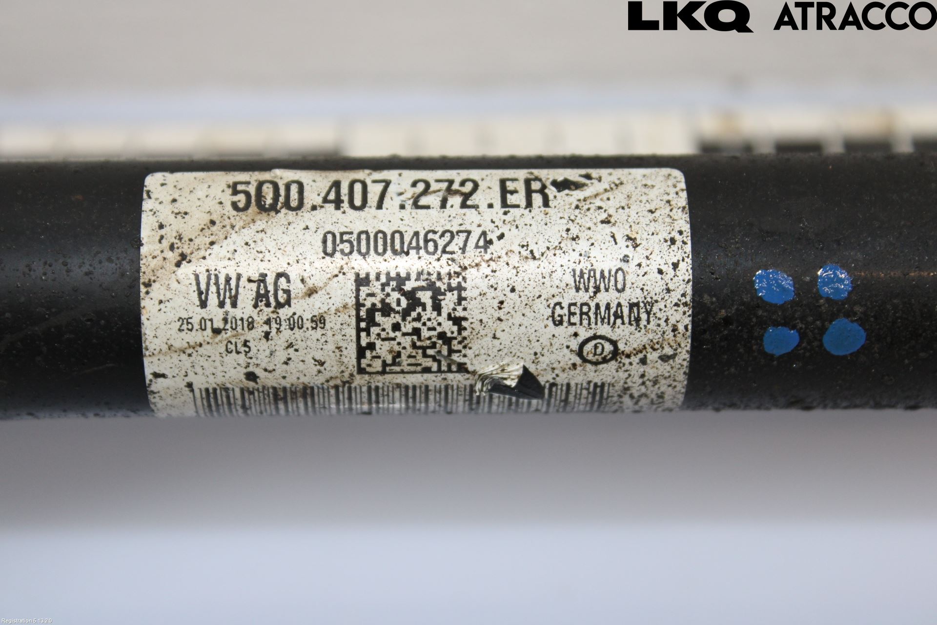 Volkswagen VW CADDY 16-20 Drivaxel Fram Höger