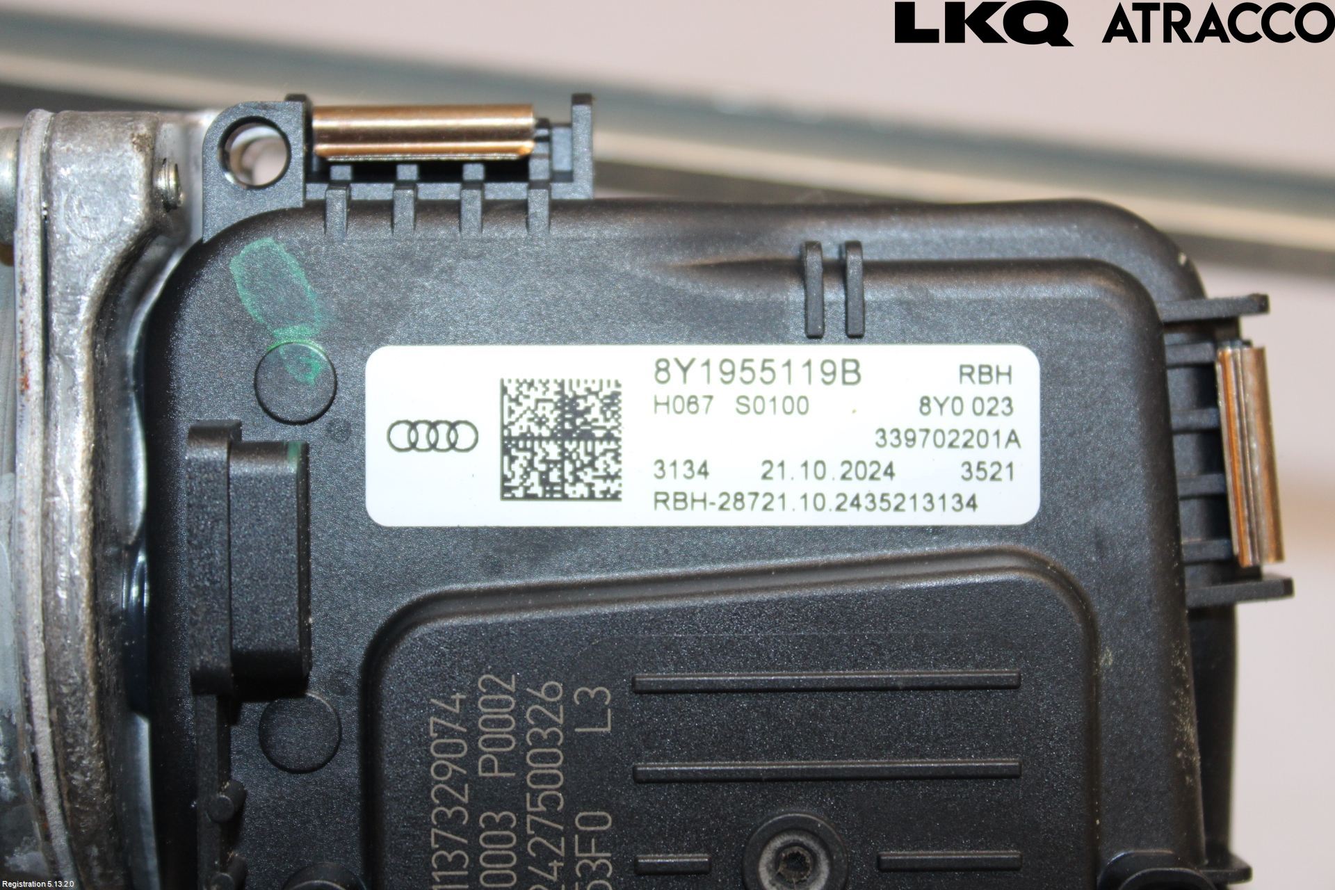 Audi A3/S3 8Y 21- Torkarmekanism Vindruta