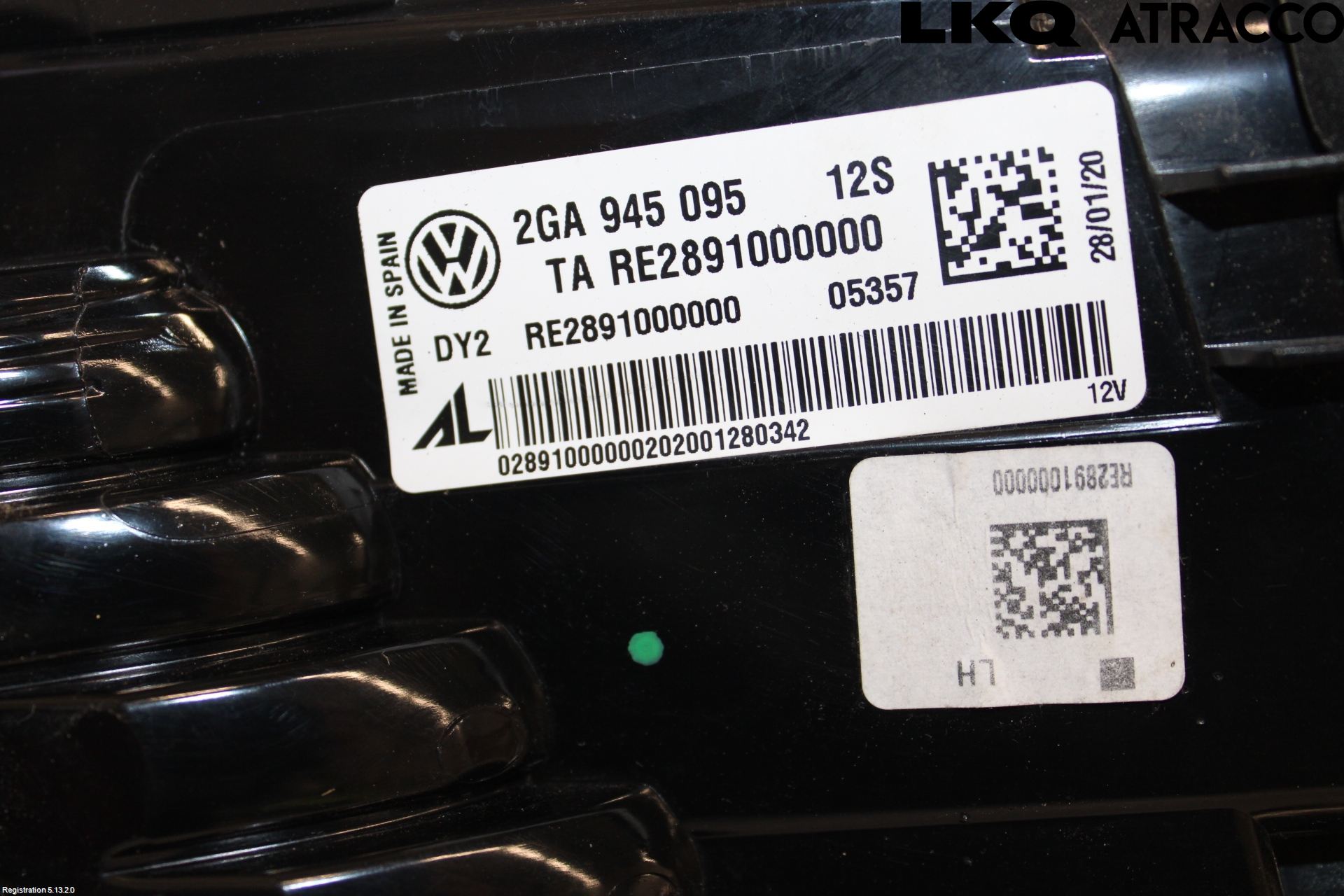 Volkswagen VW T-ROC 18- Bakljus Vänster