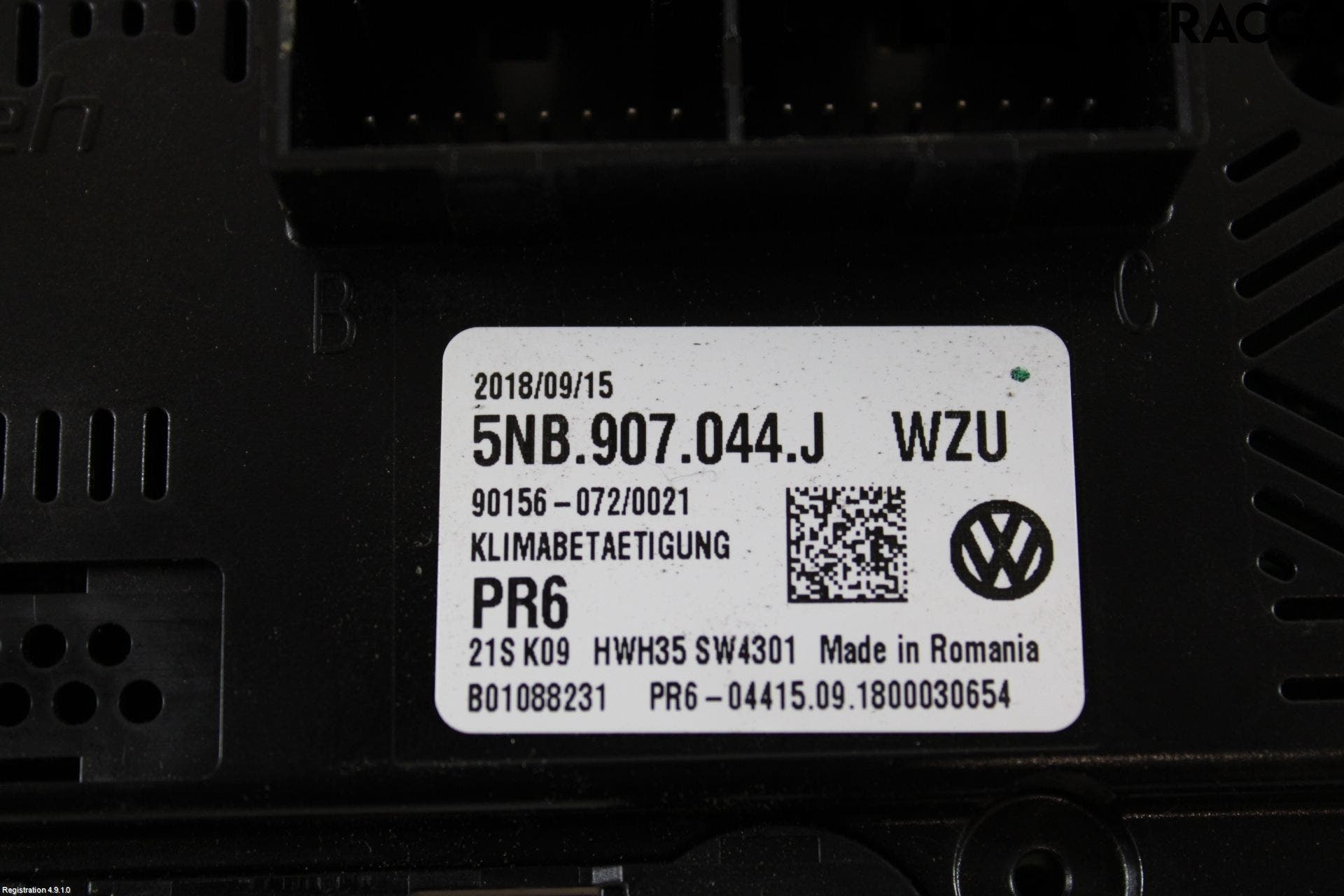 Volkswagen VW TIGUAN 16-24 Värmereglage