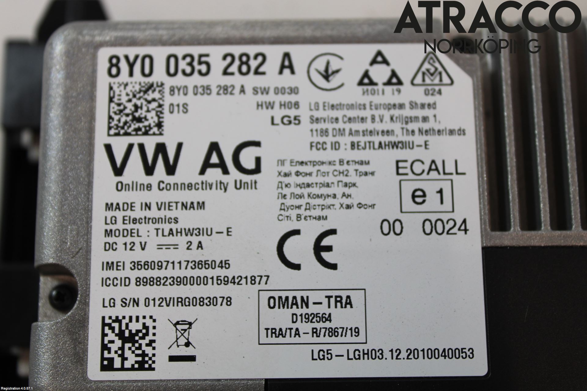 Audi A3/S3 8Y 21- Styrenhet Övrigt