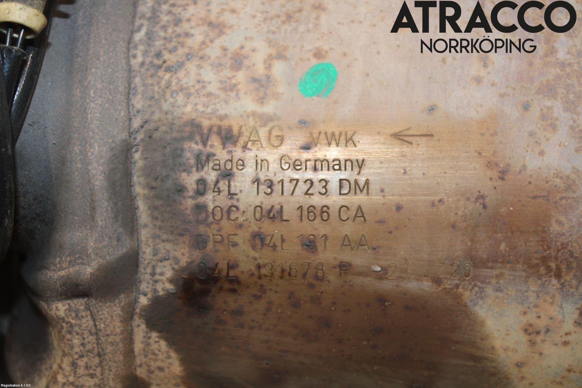 Volkswagen VW CADDY 16-20 Avgas Partikelfilter