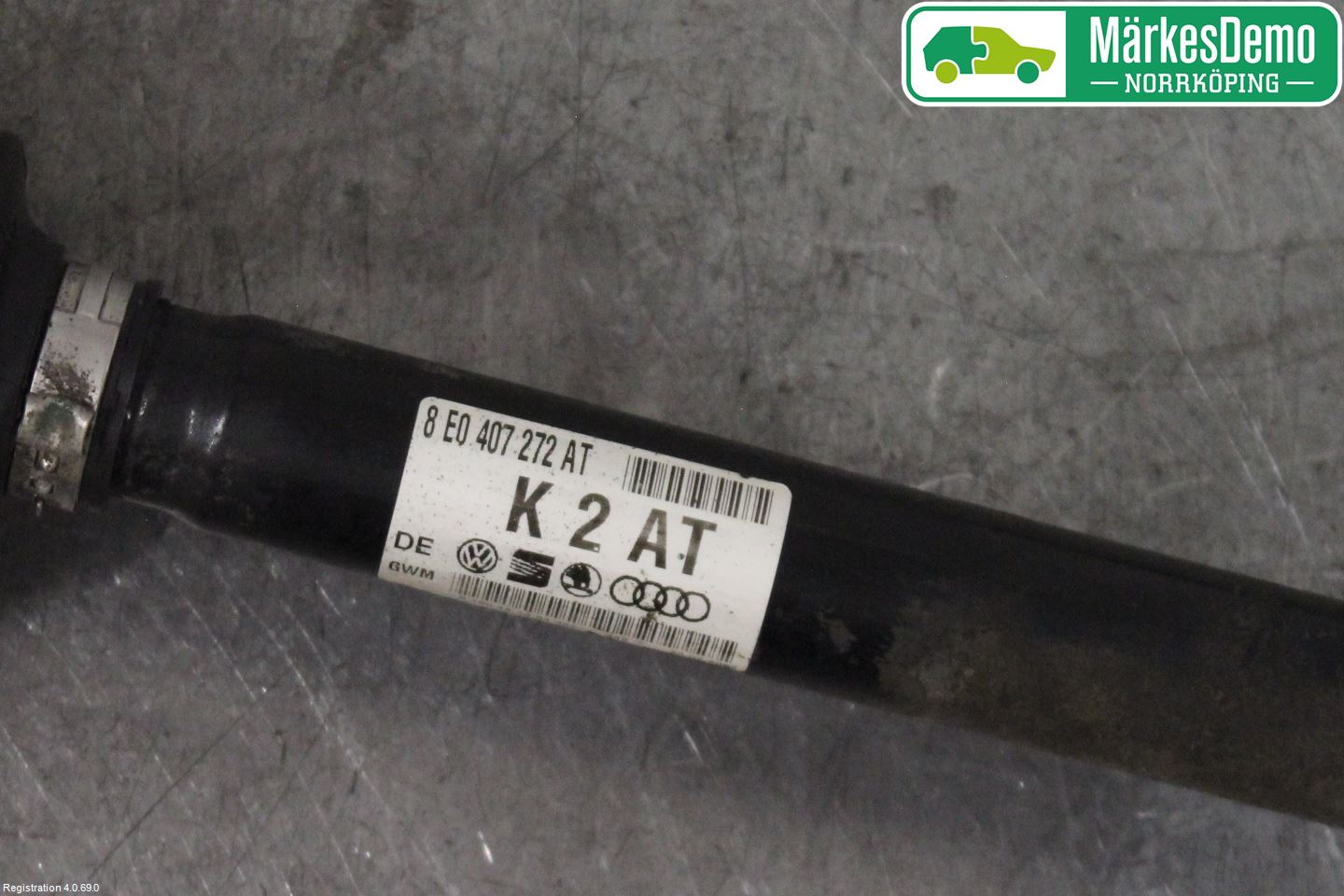 Audi A4/S4 05-07 Drivaxel Fram Höger