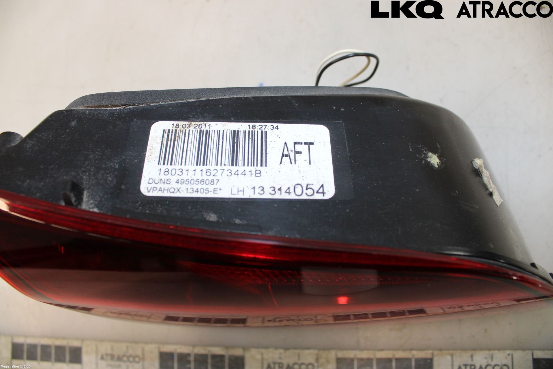 Opel ASTRA J 10-15 Bakljus Lucka Vä