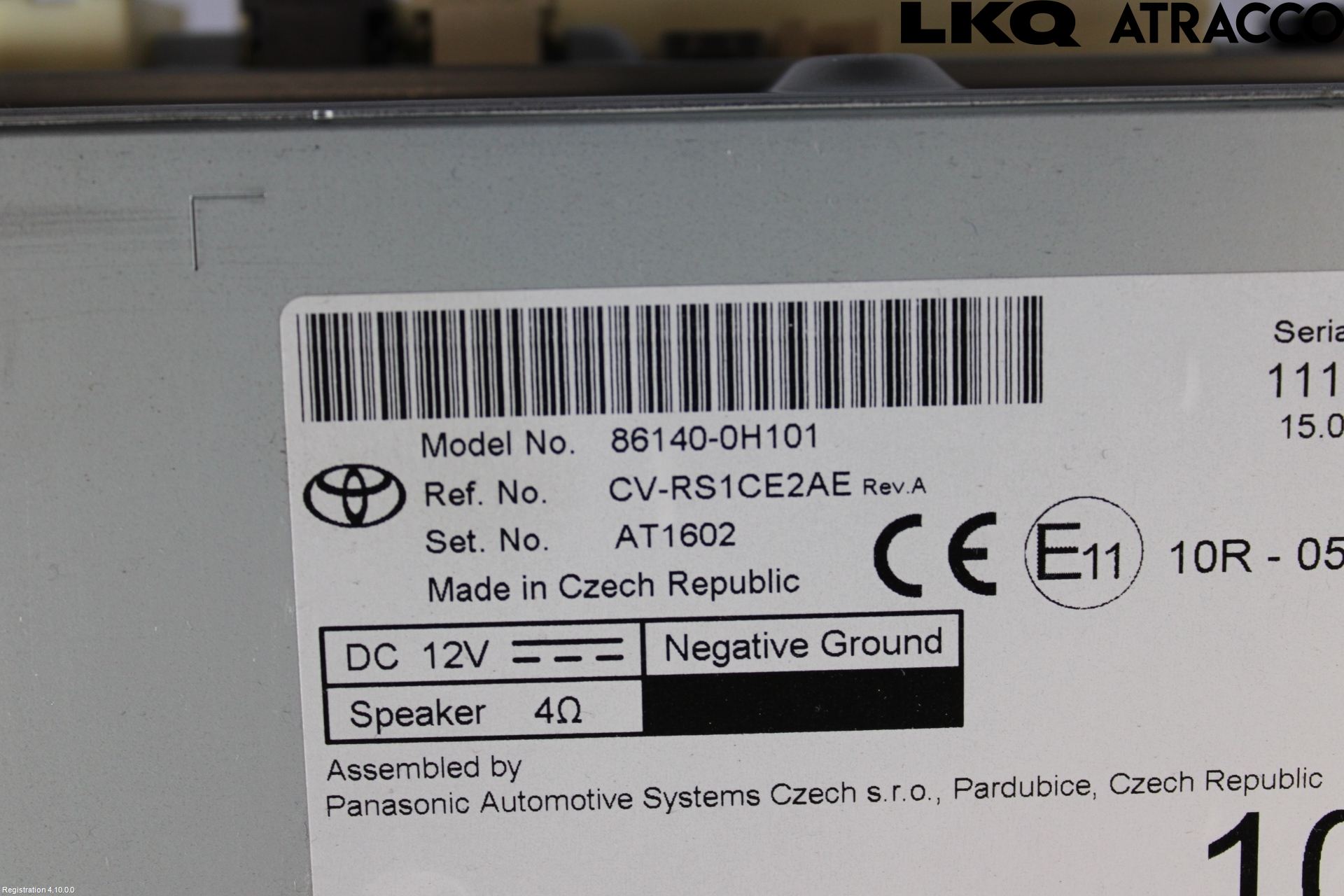 Toyota AYGO X AB70 22- Cd Radio - Multimediapanel