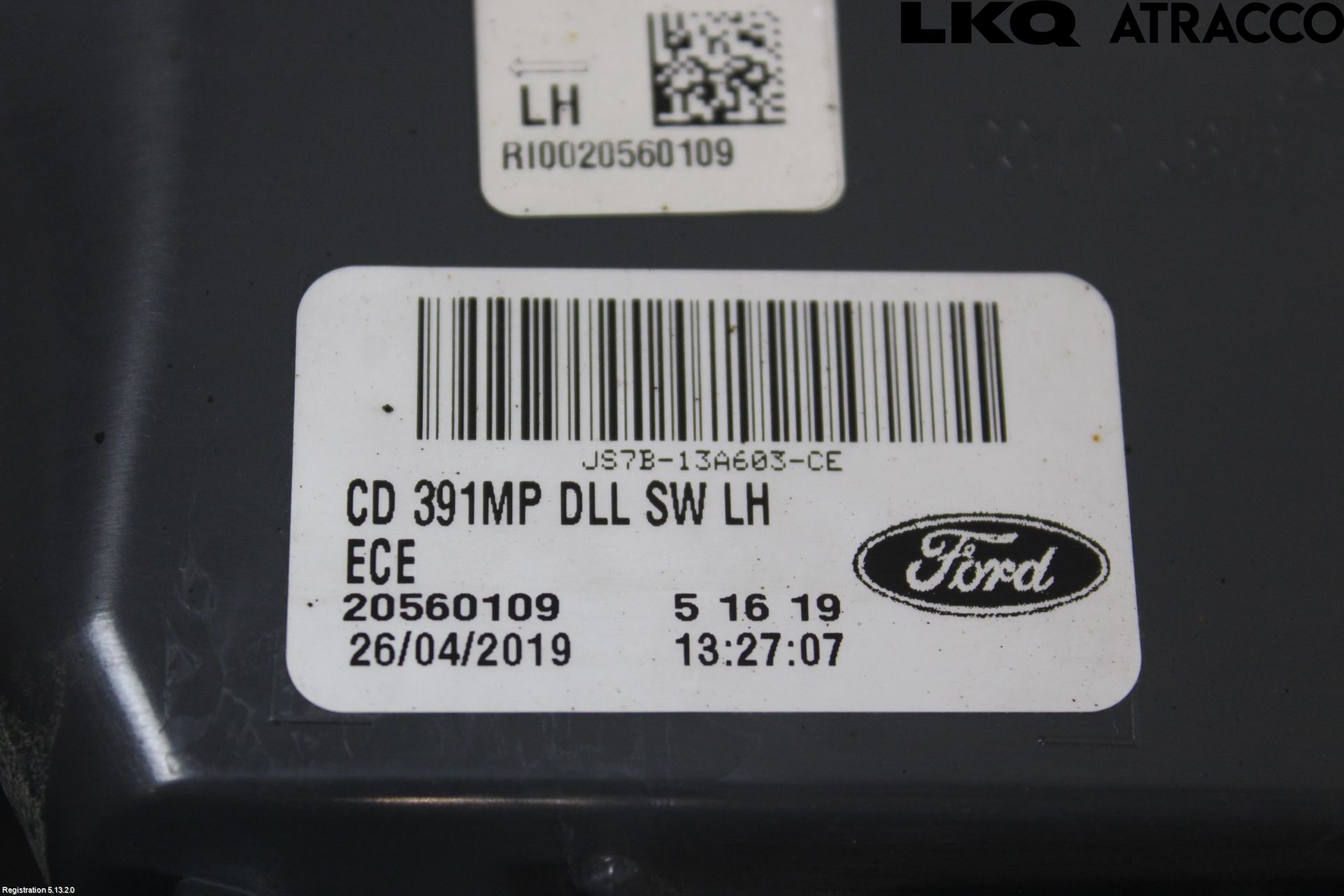 Ford MONDEO 15-22 Bakljus Lucka Vä