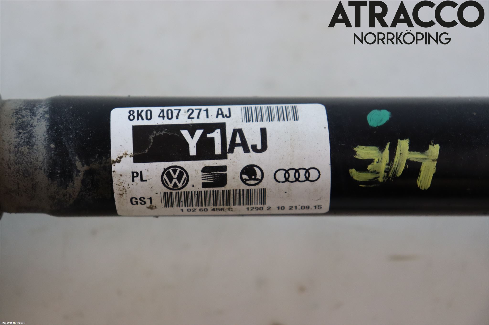 Audi A5 07-16 Drivaxel Fram Höger