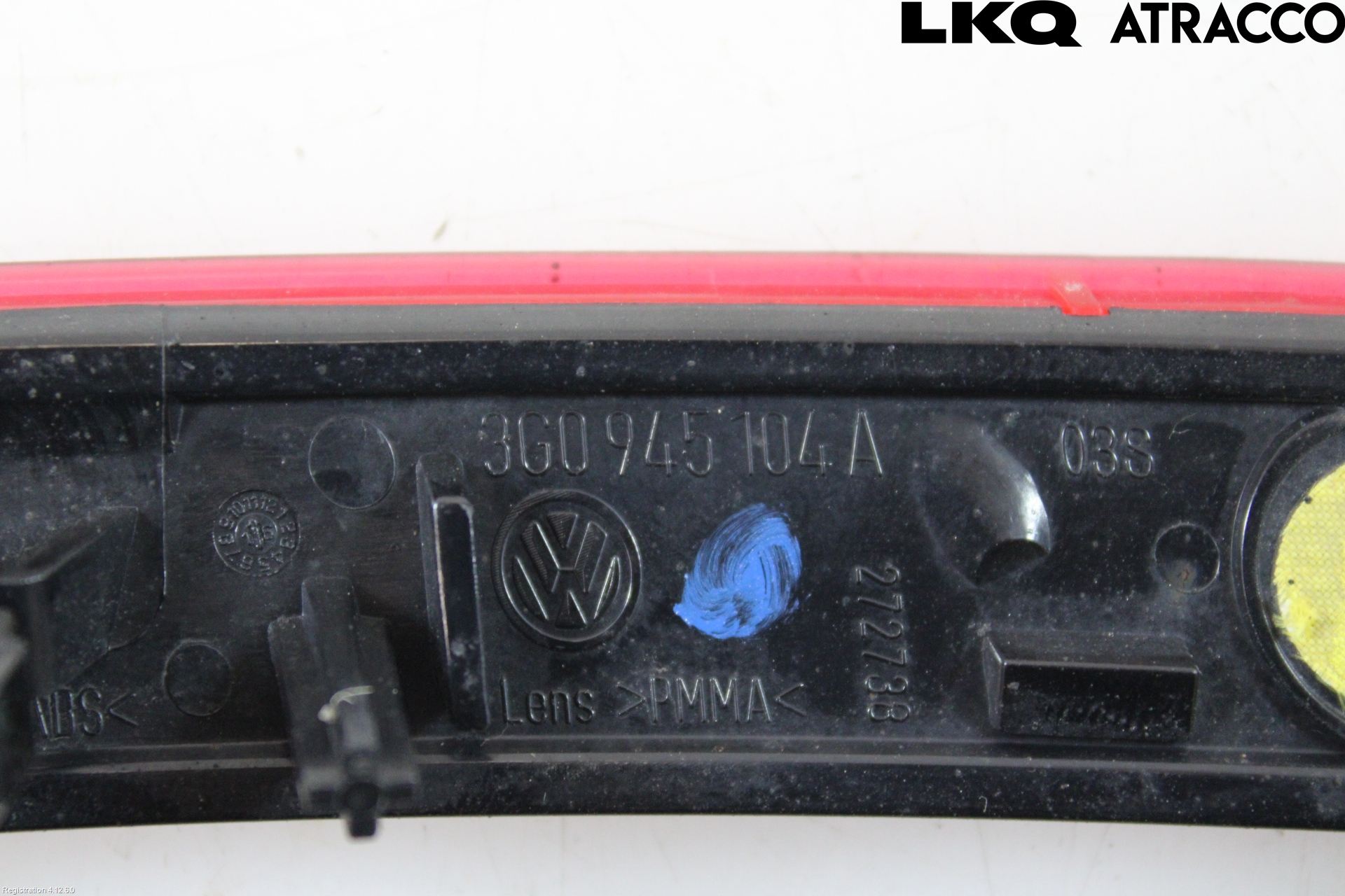 Volkswagen VW PASSAT 15-19 Dimljus/Reflex Bak
