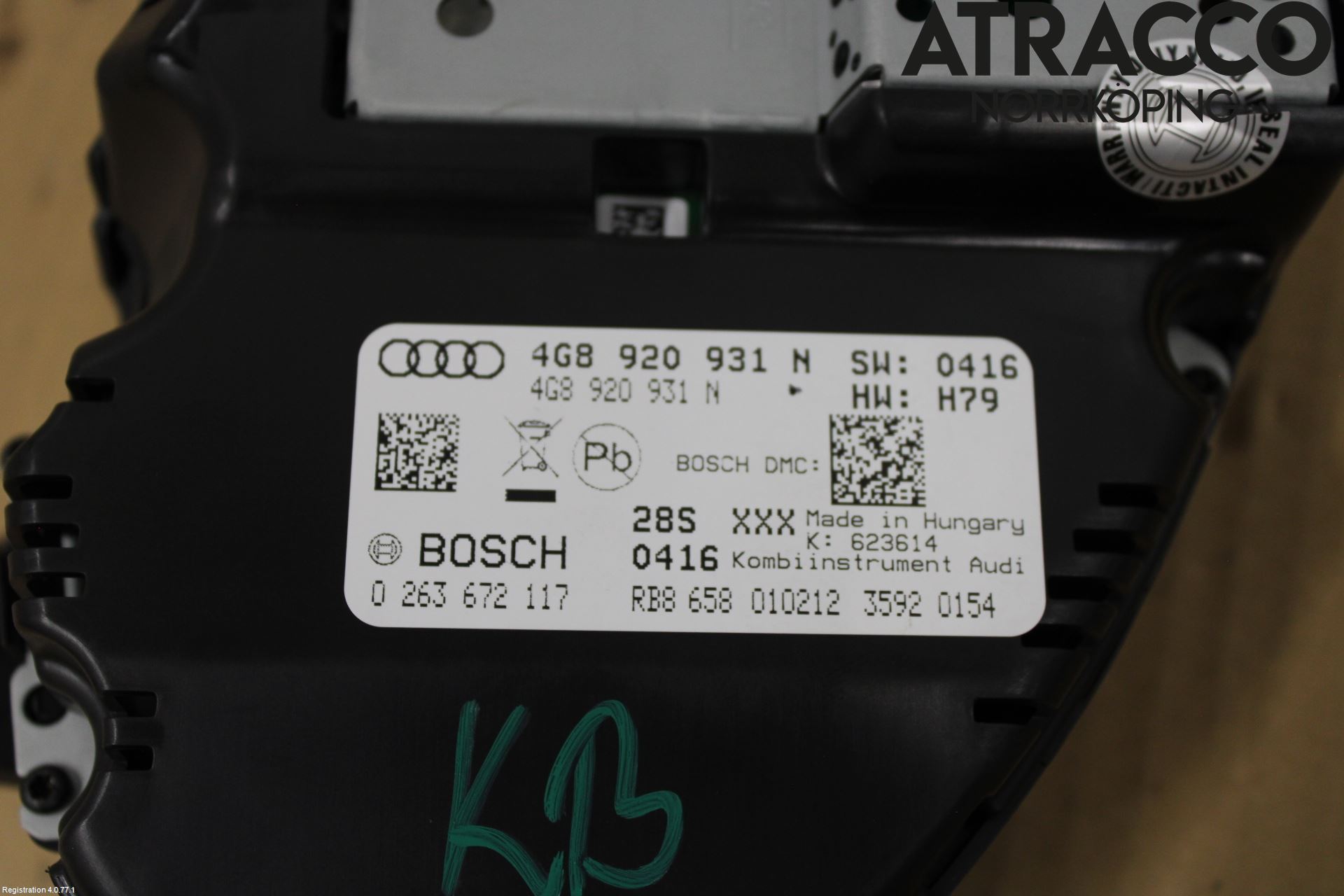 Audi A7/S7 4G 11-17 Instrument Komb