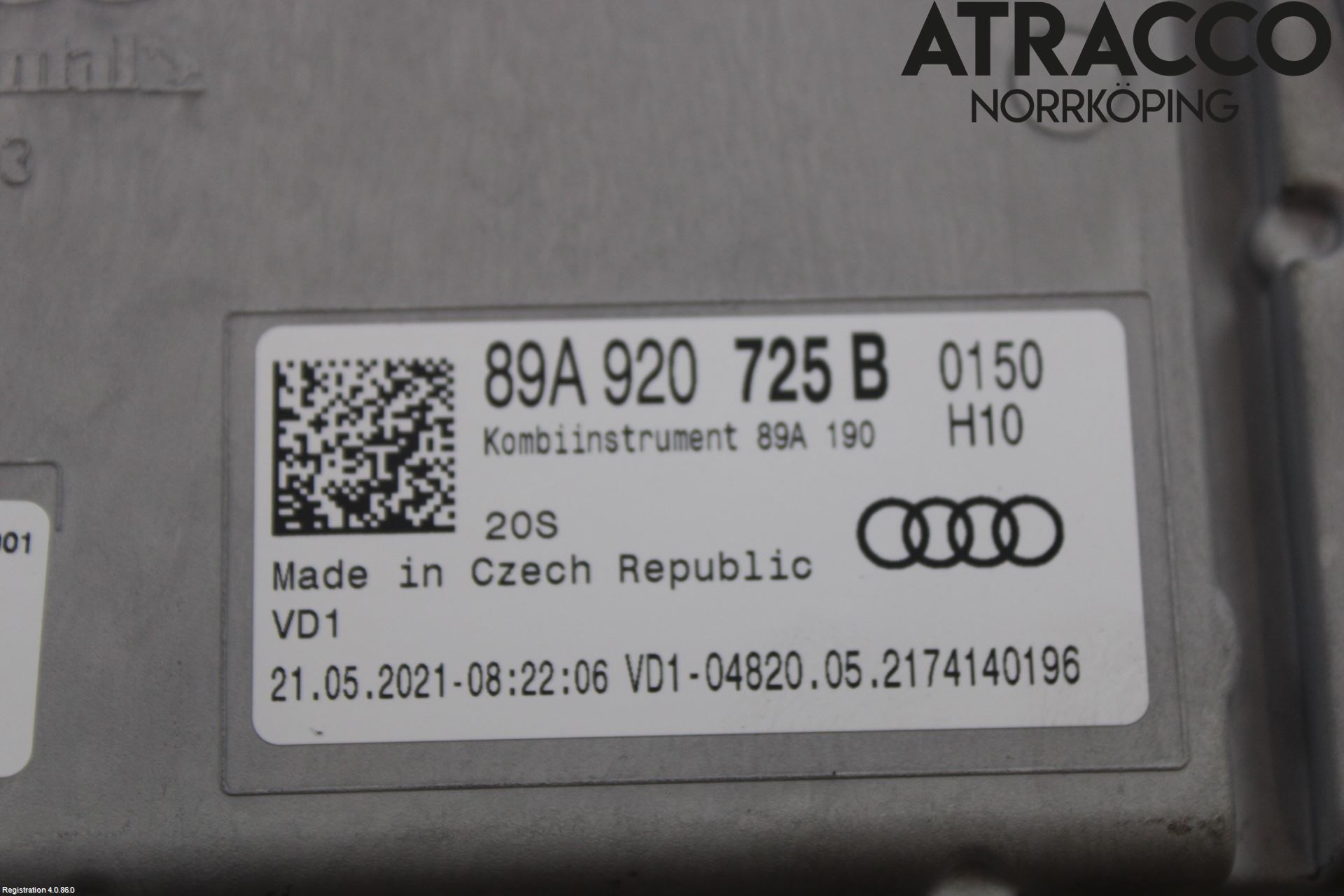 Audi Q4 E-TRON FZ 22- Instrument Komb