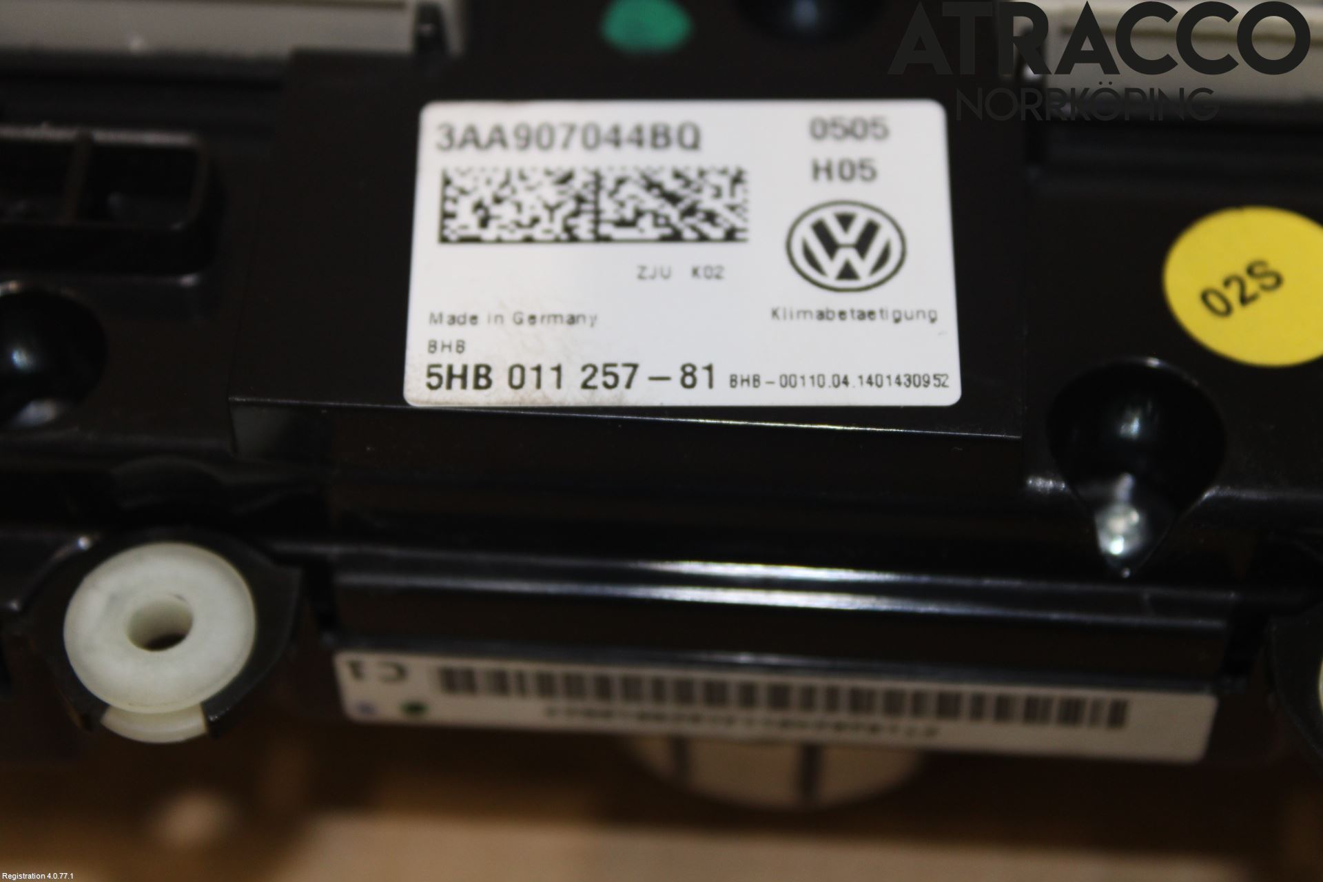 Volkswagen VW PASSAT 11-14 Värmereglage