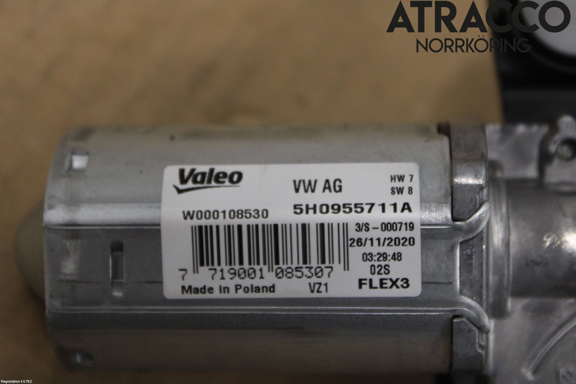 Volkswagen VW GOLF / E-GOLF VIII 20- Torkarmotor Baklucka