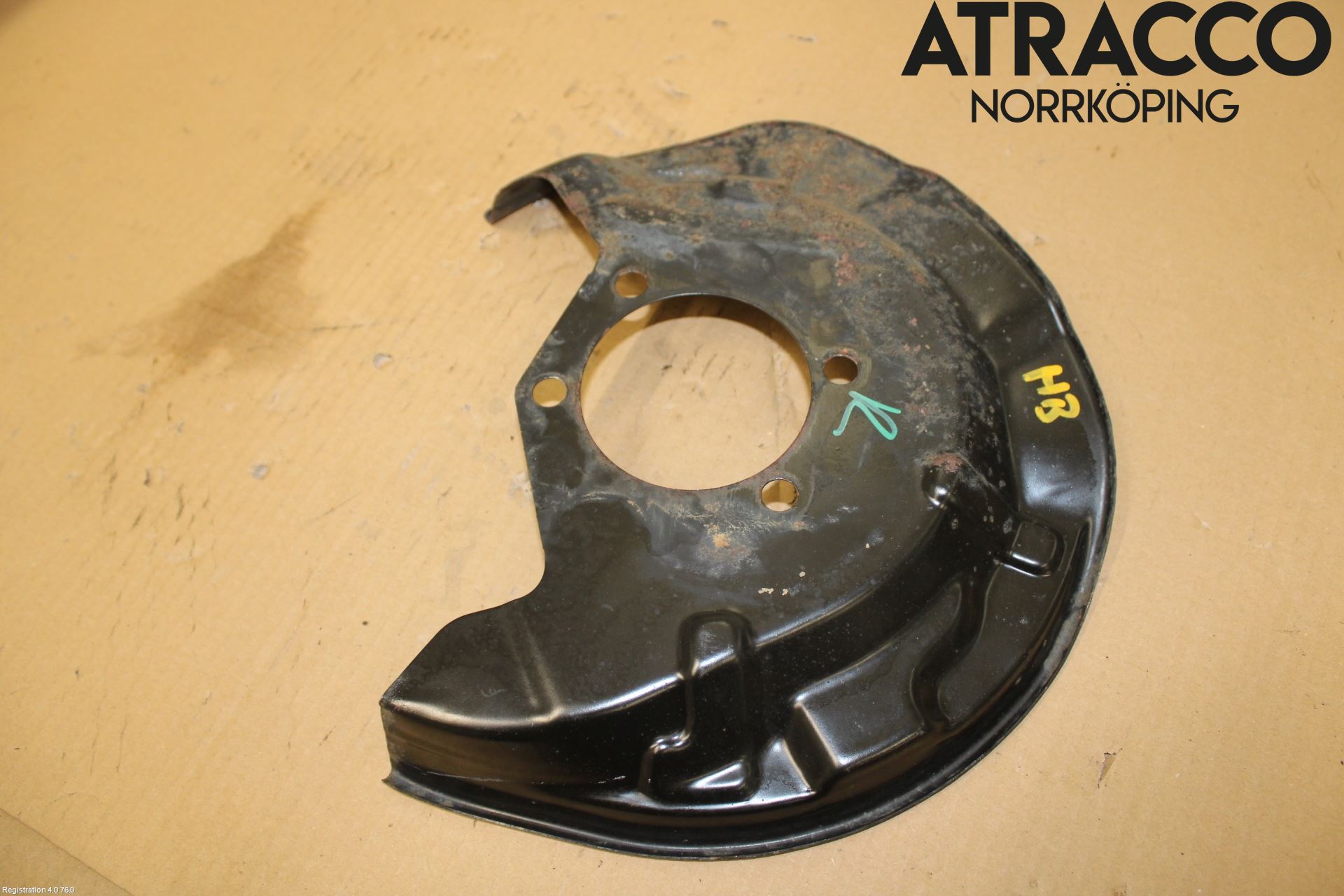 Nissan QASHQAI 14-17 Bromssköld Bak