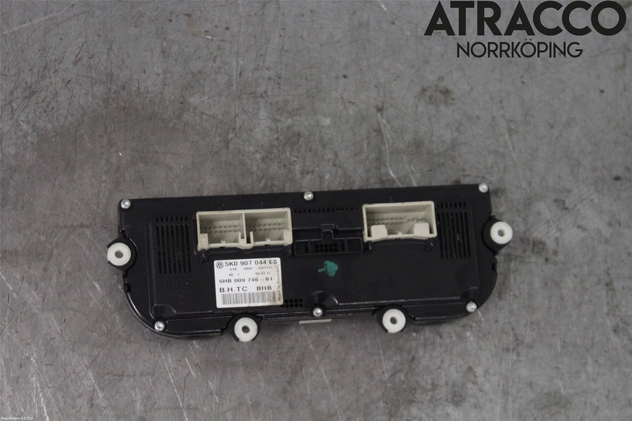 Volkswagen VW GOLF VI 09-13 Värmereglage