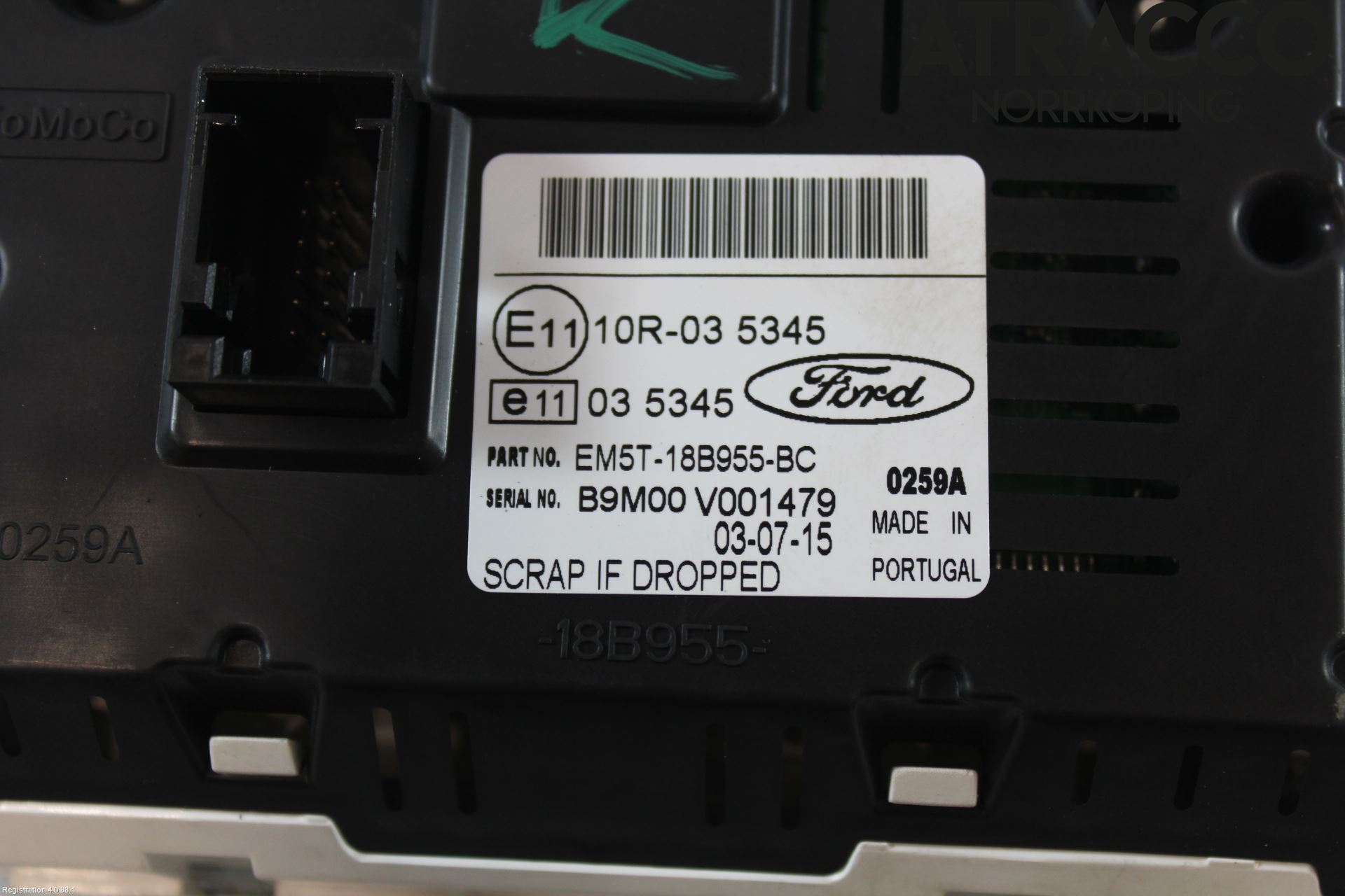 Ford TRANSIT/TOURNEO CONNECT 13-22 Bildskärm