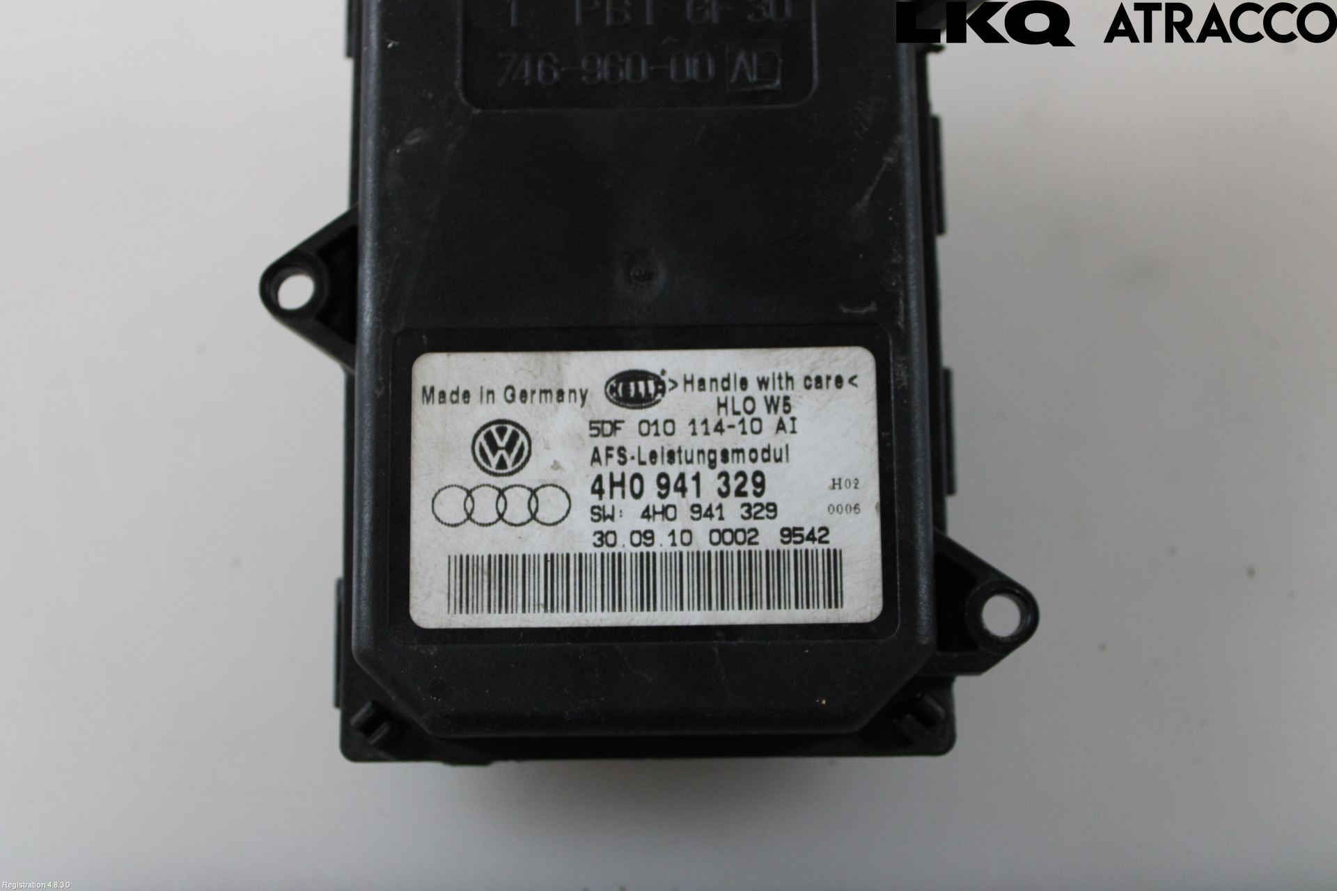 Audi A8/S8 4H 10-17 Styrenhet Strålkastare