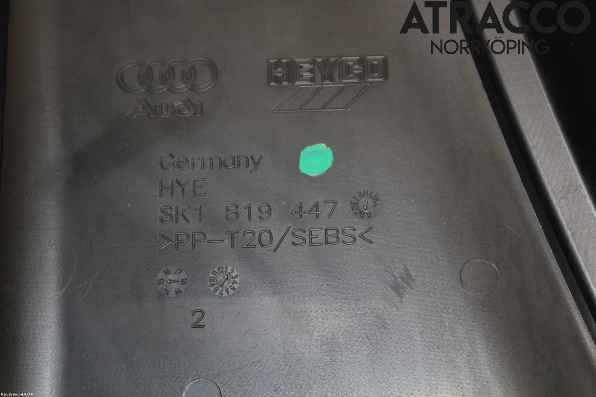 Audi A5 07-16 Torpedplåt-Torpedplast