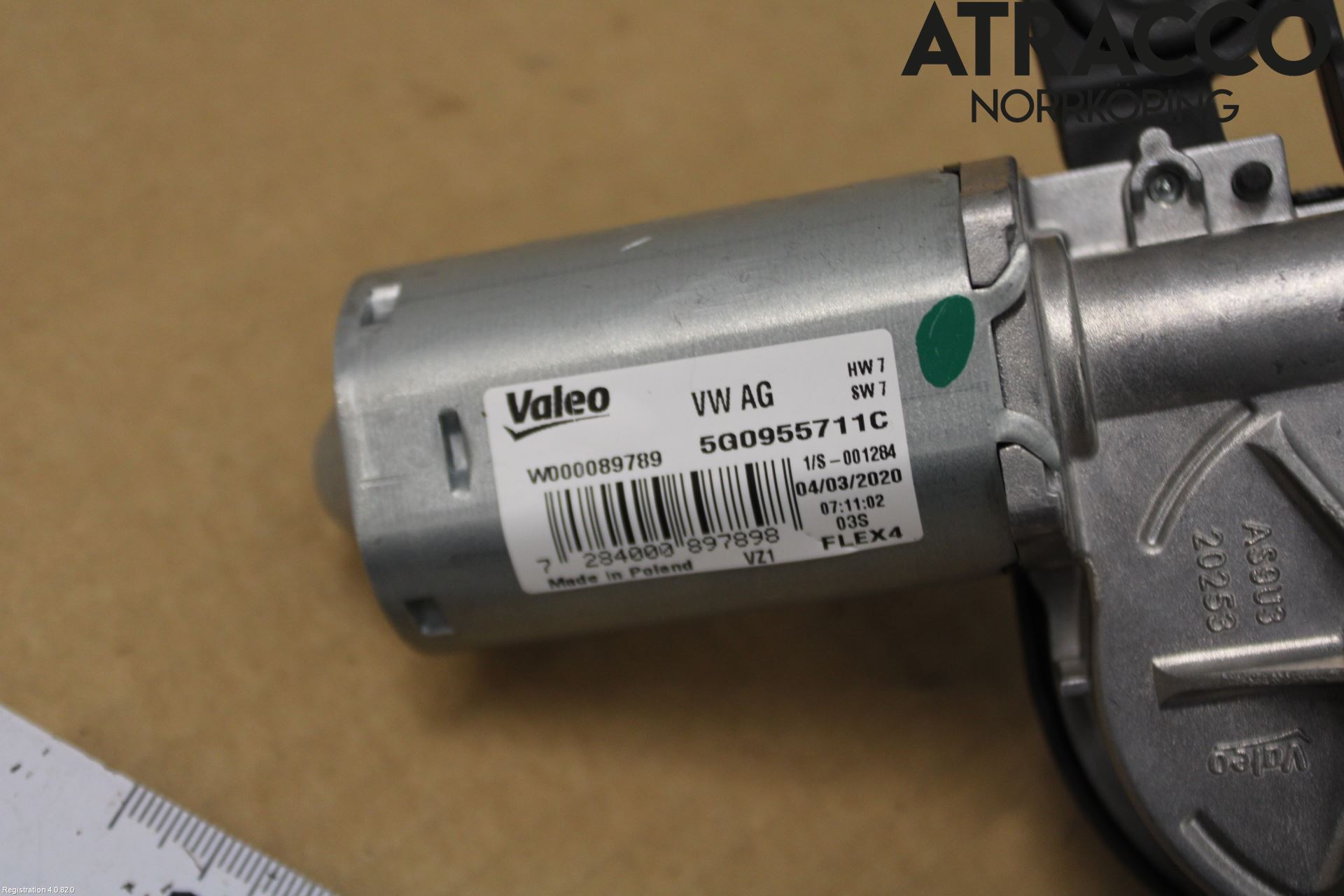 Volkswagen VW GOLF / E-GOLF VII 13-20 Torkarmotor Baklucka