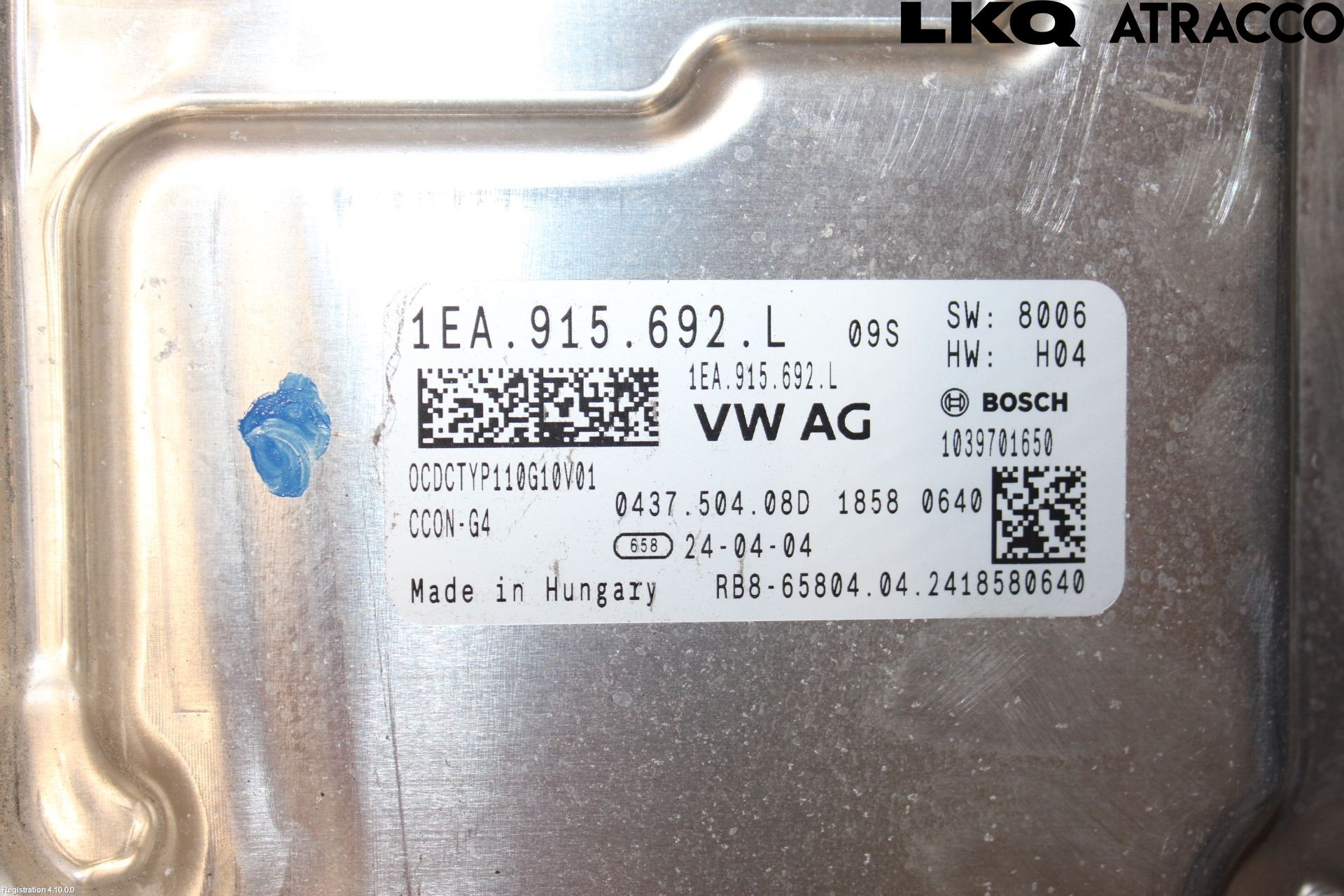 Volkswagen VW ID.4 21- Batteriladdare Högspänning