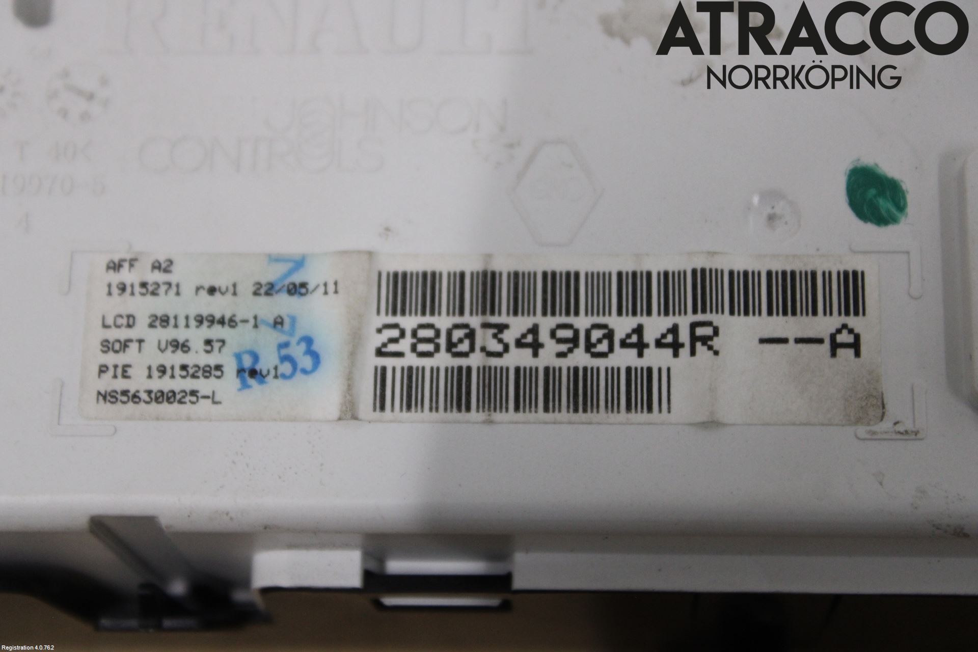 Renault MEGANE III 09-15 Kontrolldisplay