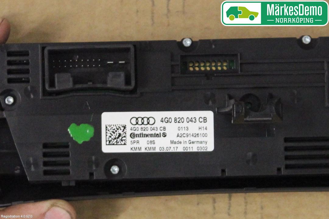 Audi A6/S6 4G 11-18 Värmereglage